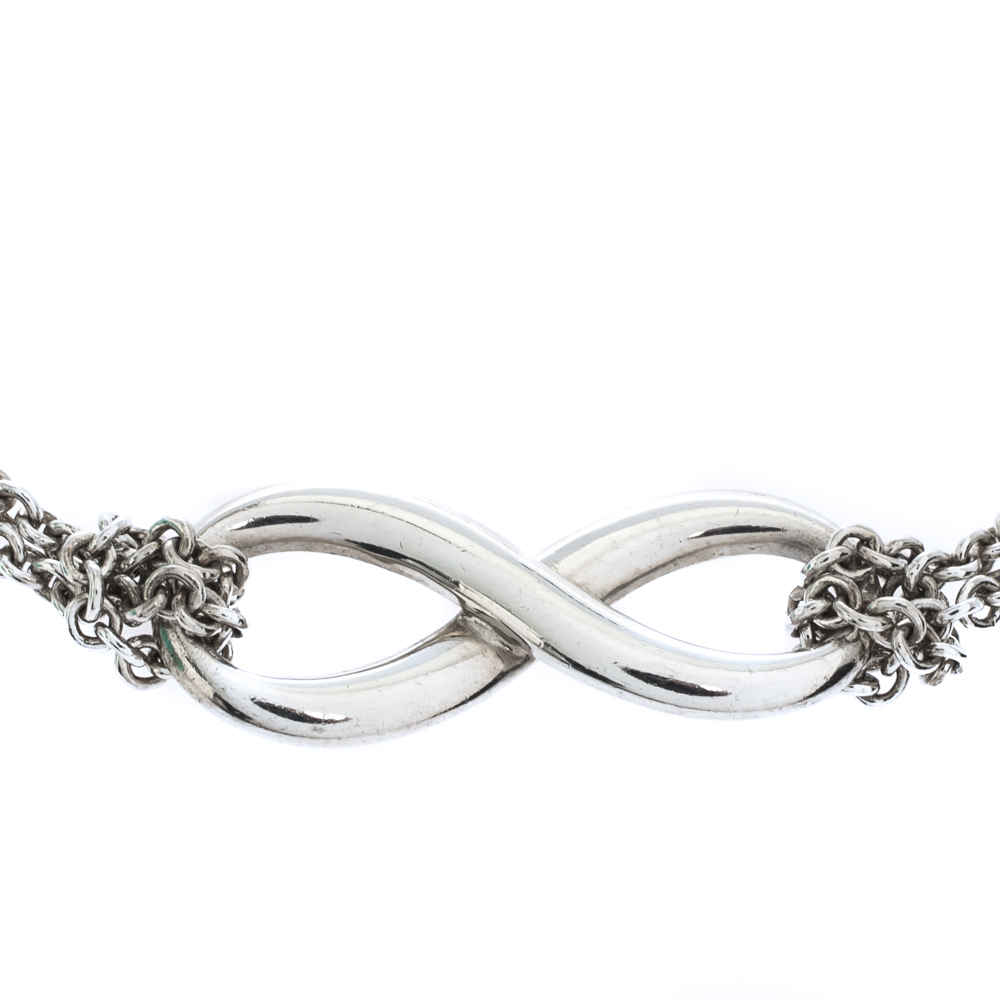 

Tiffany & Co. Tiffany Infinity Silver Chain Link Bracelet