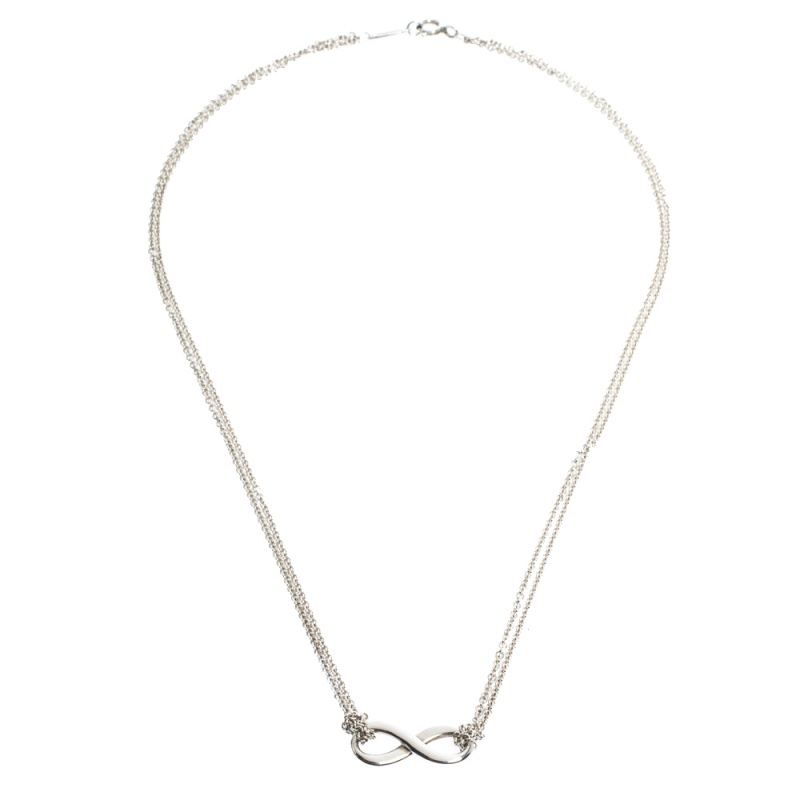 

Tiffany & Co. Tiffany Infinity Silver Chain Link Necklace
