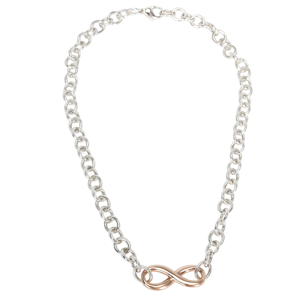 

Tiffany & Co. Infinity Rubedo & Sterling Silver Necklace