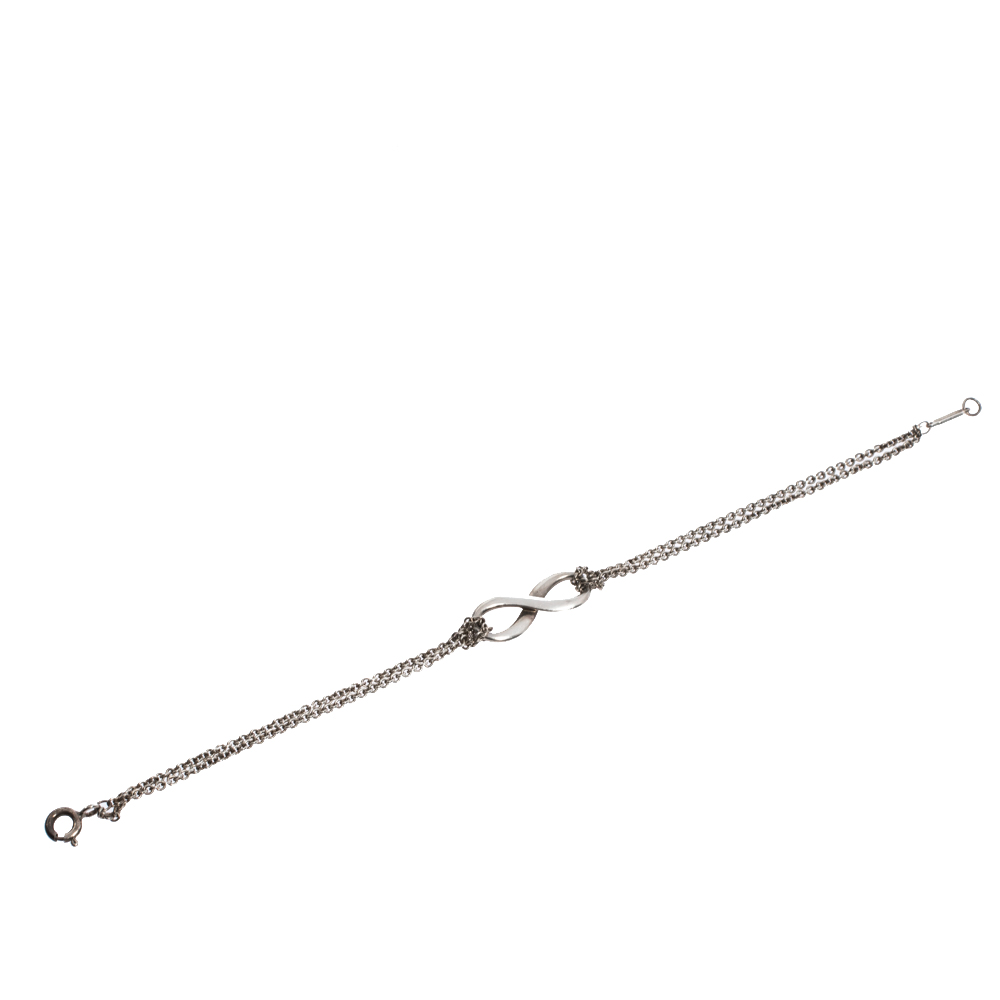 

Tiffany & Co. Infinity Silver Chain Link Bracelet