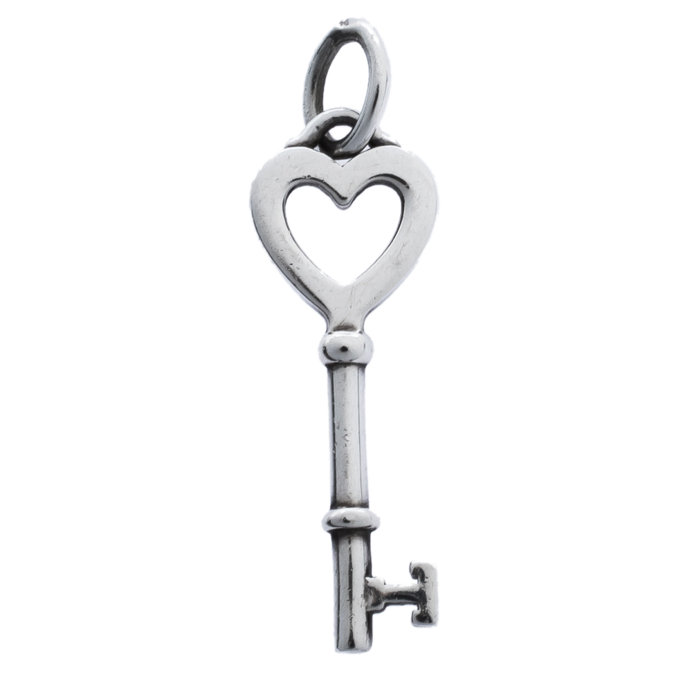 

Tiffany & Co. Heart Key Silver Pendant