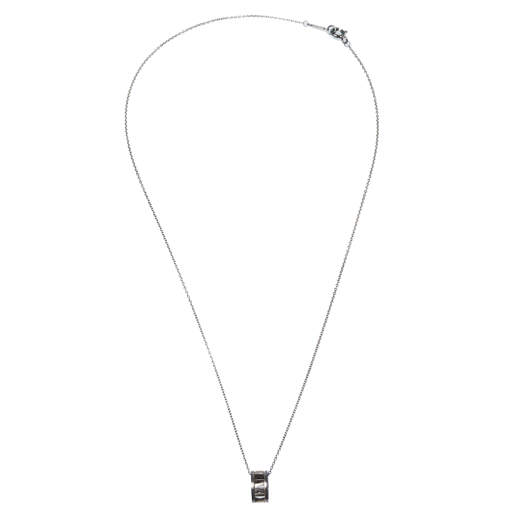 

Tiffany & Co. Atlas Open Pendant Sterling Silver Necklace