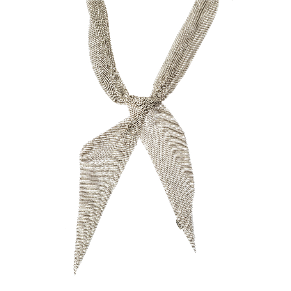 

Tiffany & Co. Elsa Peretti Silver Mesh Scarf Necklace