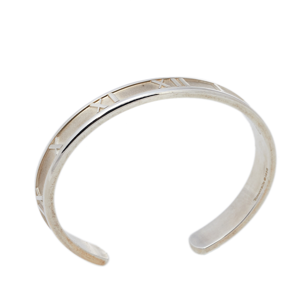 

Tiffany & Co. Vintage Atlas Silver Open Cuff Bracelet