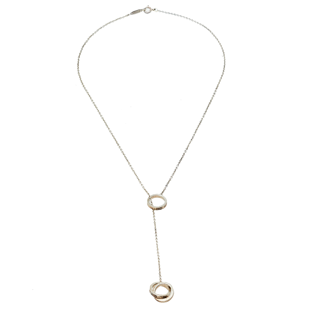 

Tiffany & Co. Sterling Silver Interlocking Circles Lariat Necklace