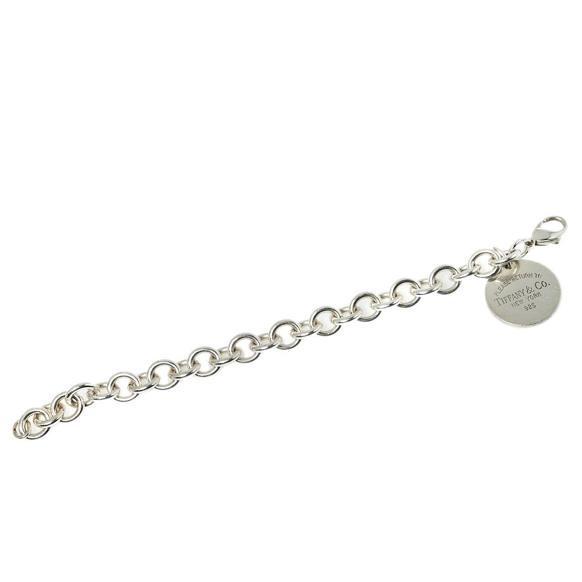 

Tiffany & Co. Sterling Silver Return to Tiffany Circle Charm Bracelet