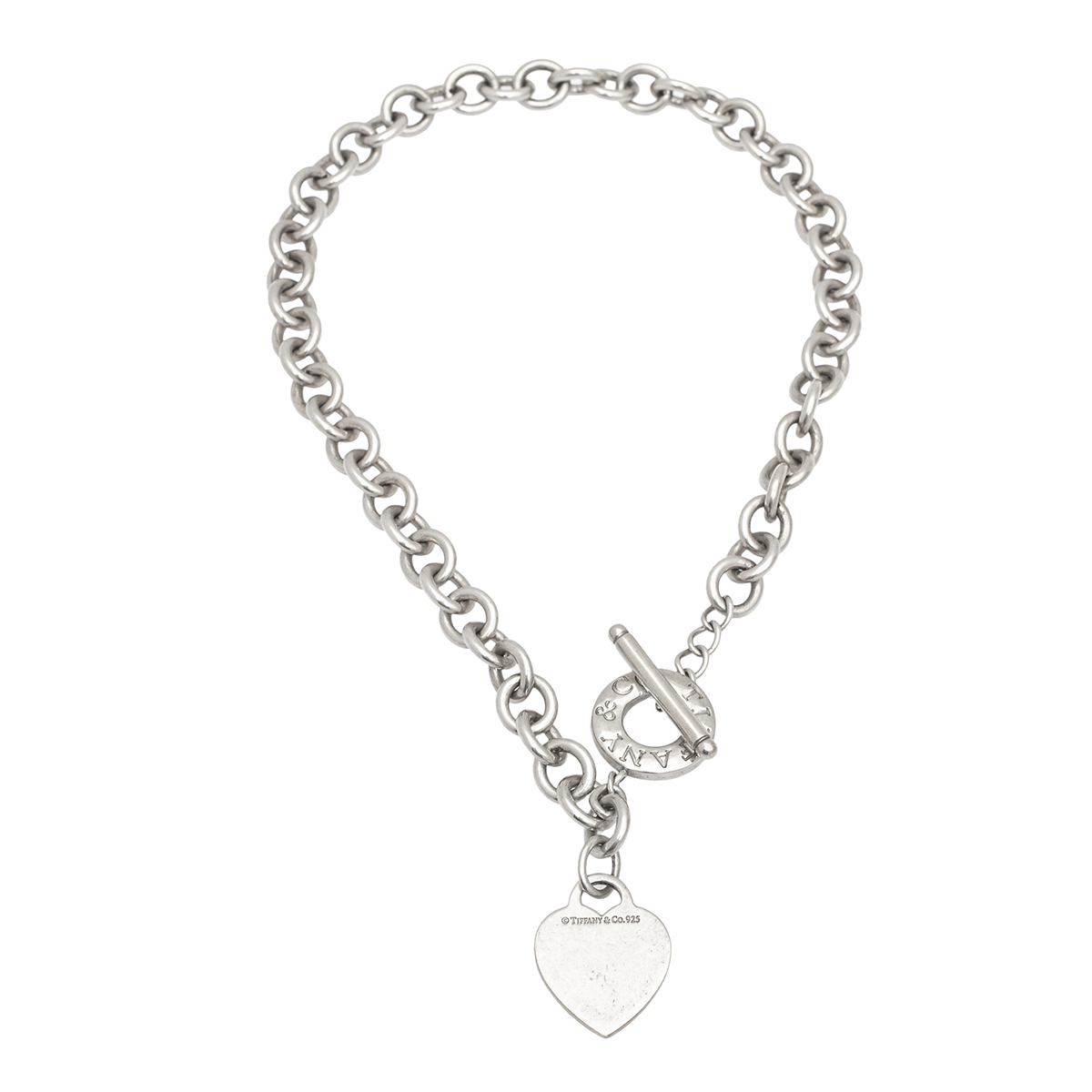 

Tiffany & Co. Sterling Silver Heart Tag Toggle Necklace