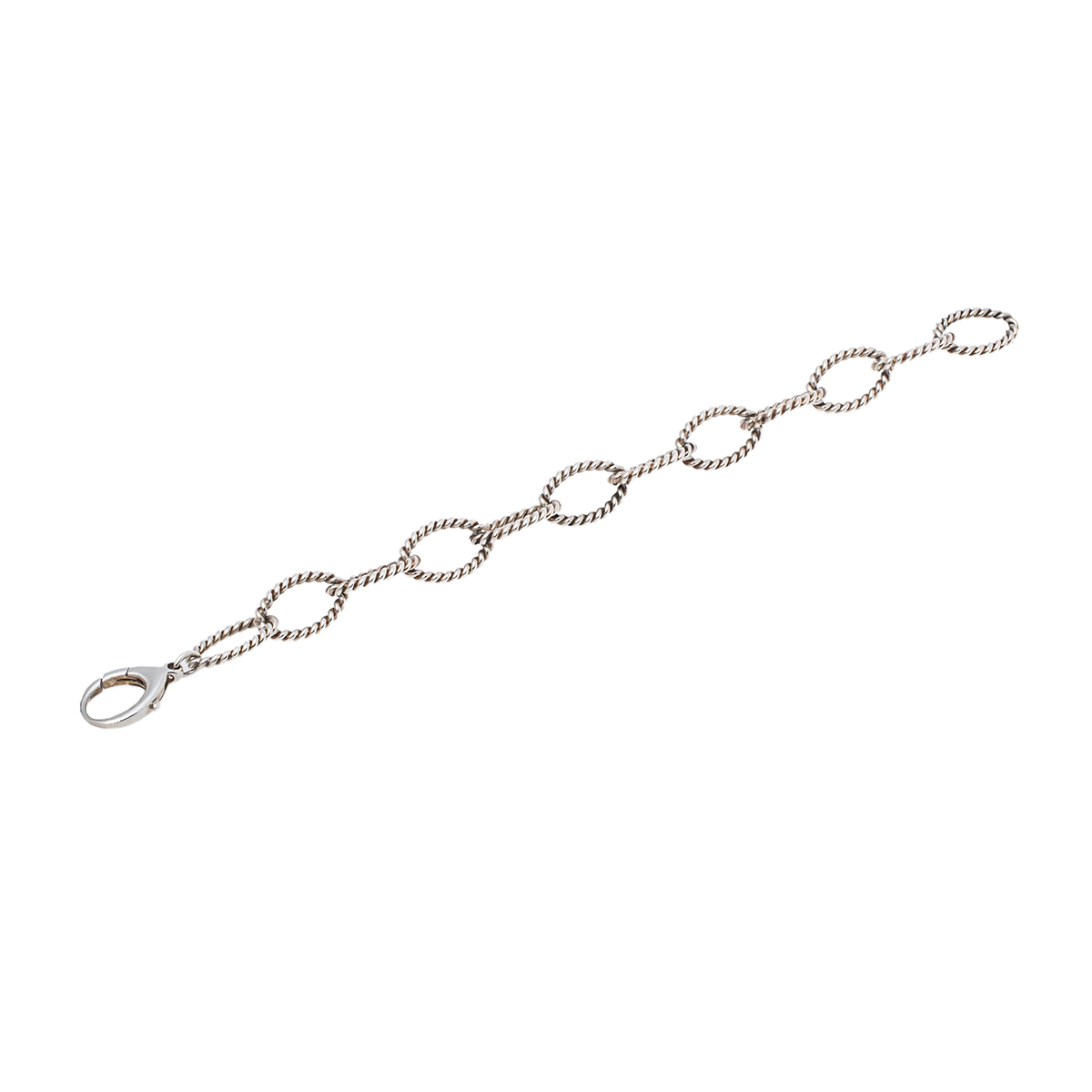 

Tiffany & Co. Oval Twist Sterling Silver Link Bracelet