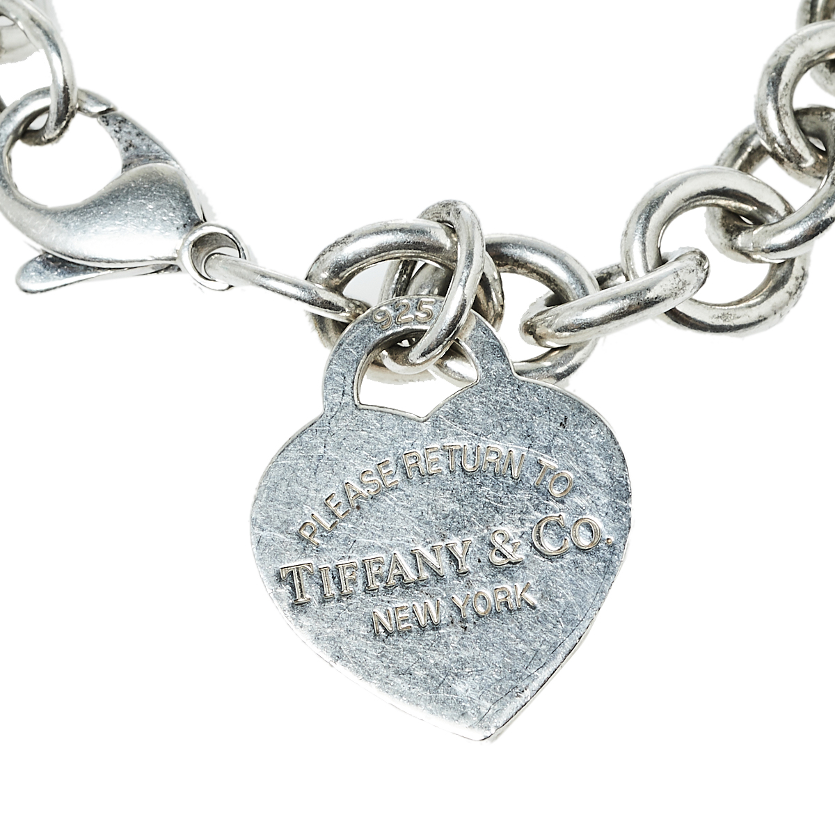 

Tiffany & Co. Return to Tiffany Heart Tag Sterling Silver Charm Bracelet