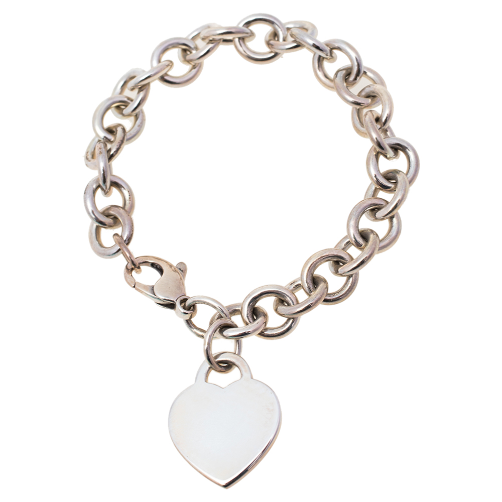 

Tiffany & Co. Return to Tiffany Heart Tag Charm Bracelet, Silver