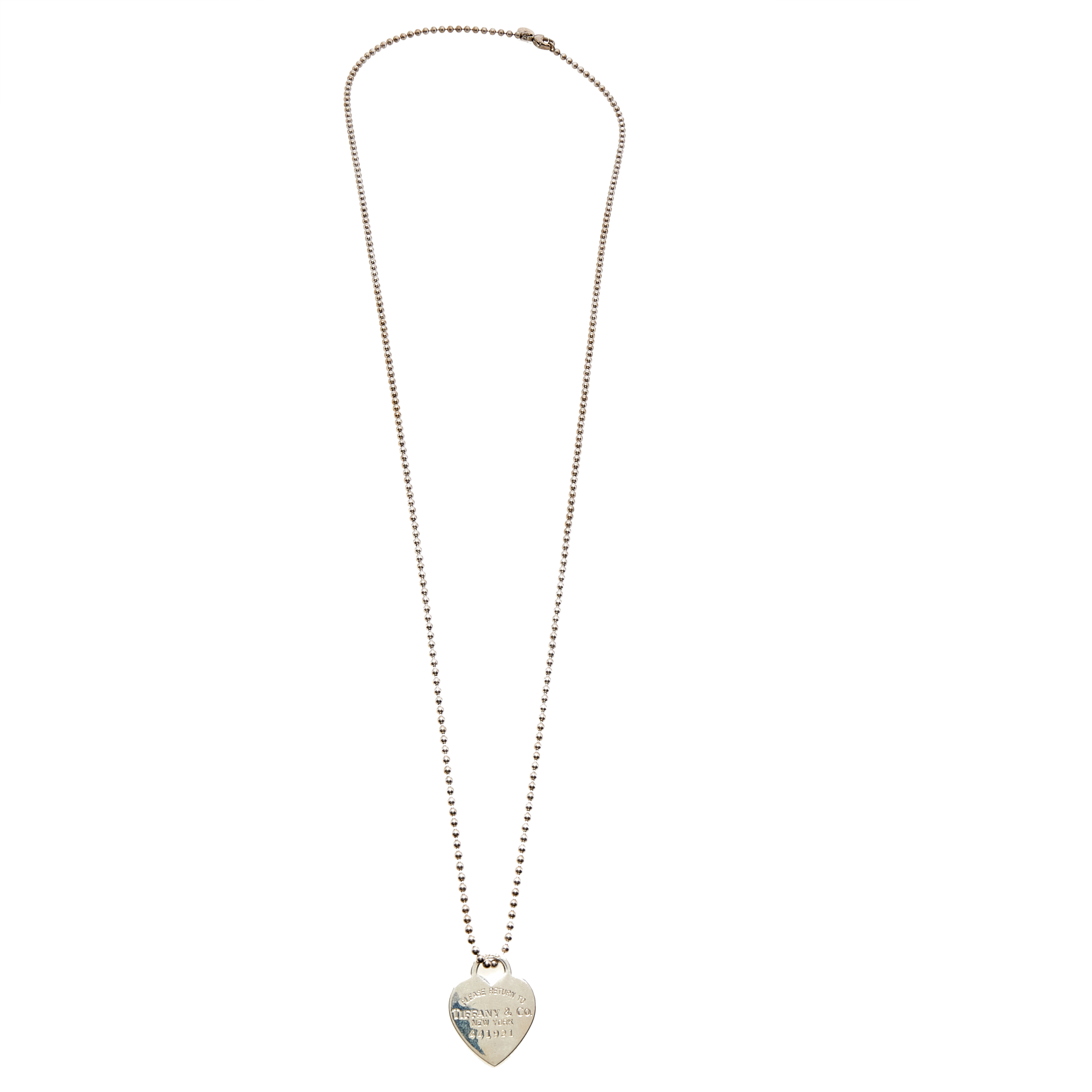 

Tiffany & Co. Return To Tiffany Heart Tag Silver Pendant Necklace