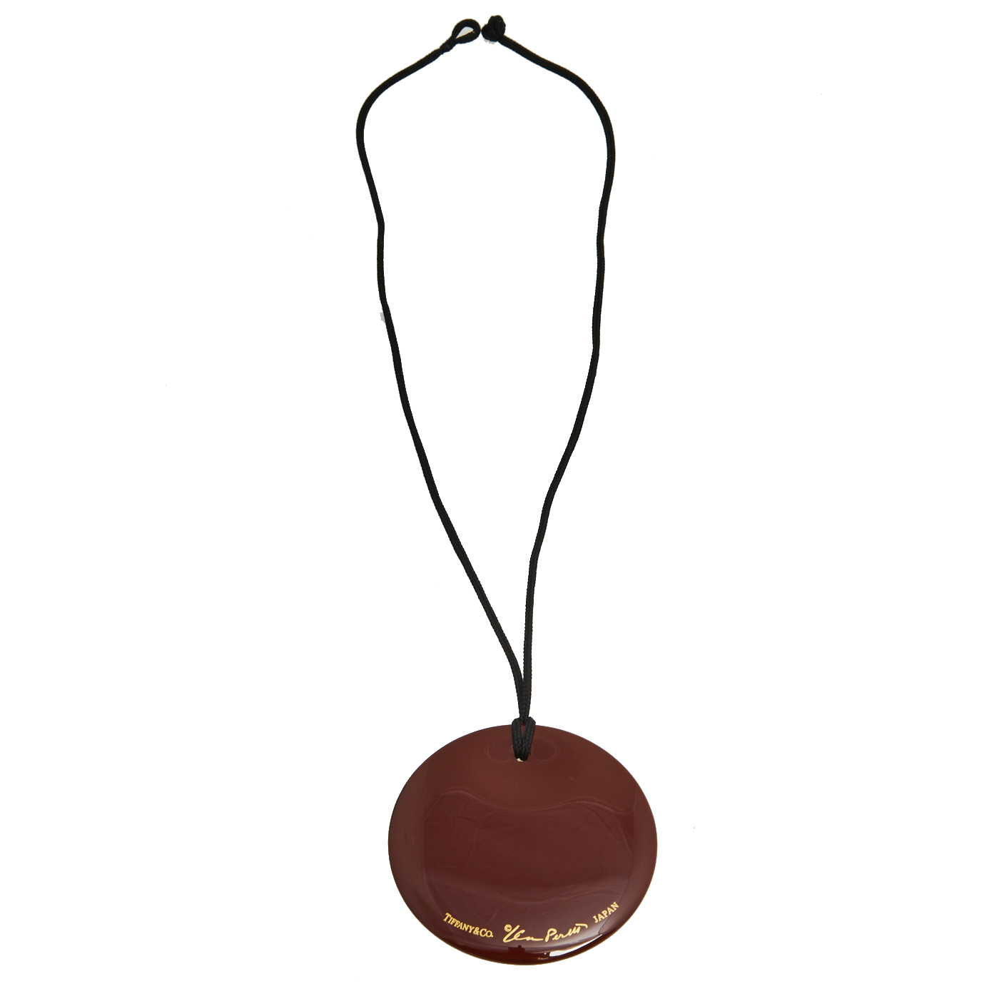 

Tiffany & Co. Elsa Peretti Burgundy Lacquer Pendant