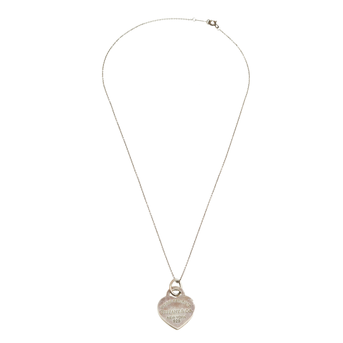 

Tiffany & Co. Sterling Silver Return To Tiffany Heart Pendant Necklace