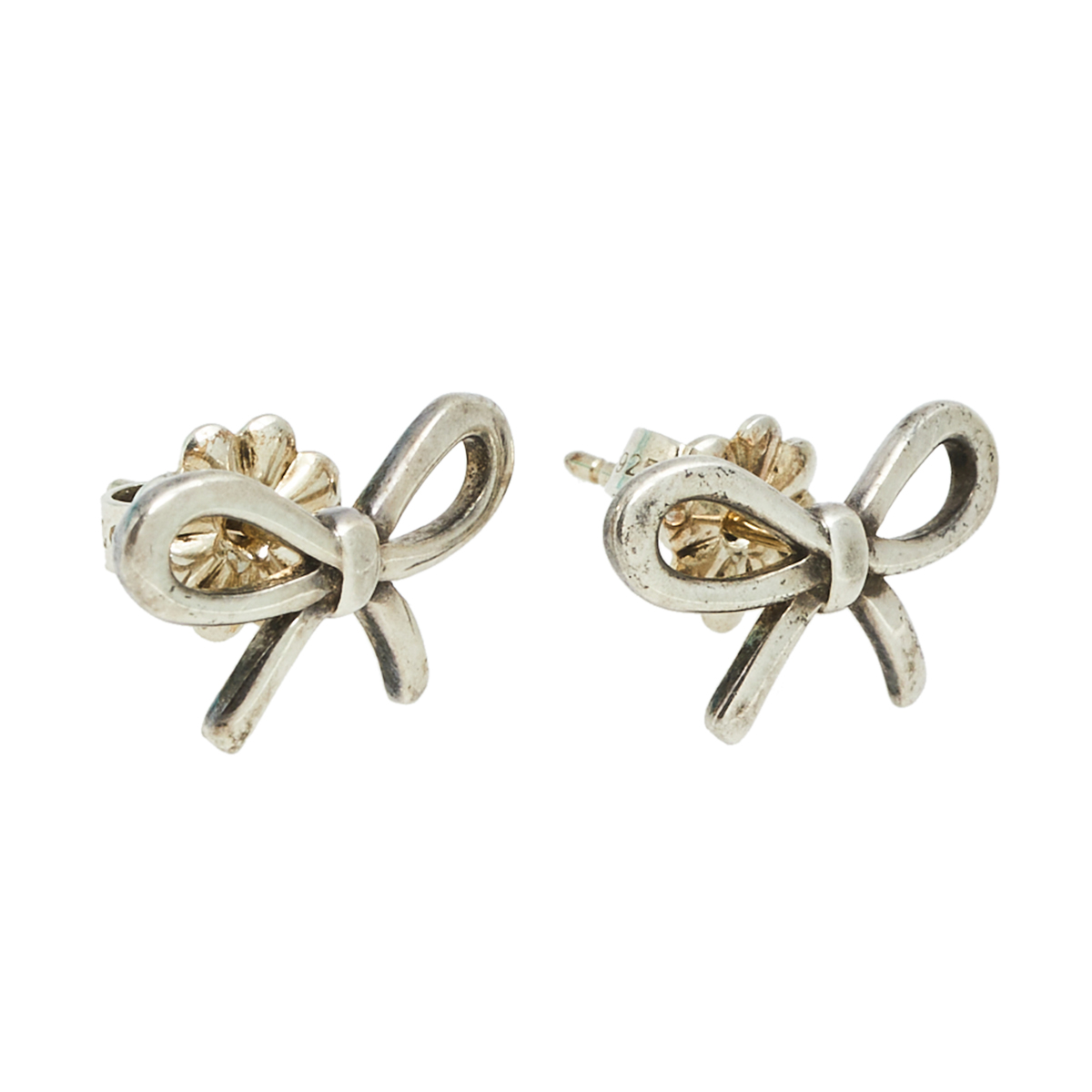 

Tiffany & Co. Sterling Silver Bow Stud Earrings