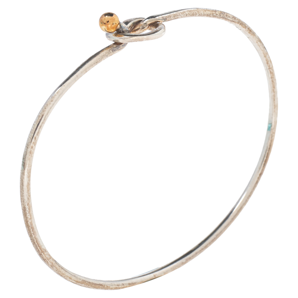 

Tiffany & Co. Love Knot Silver & 18k Yellow Gold Bracelet