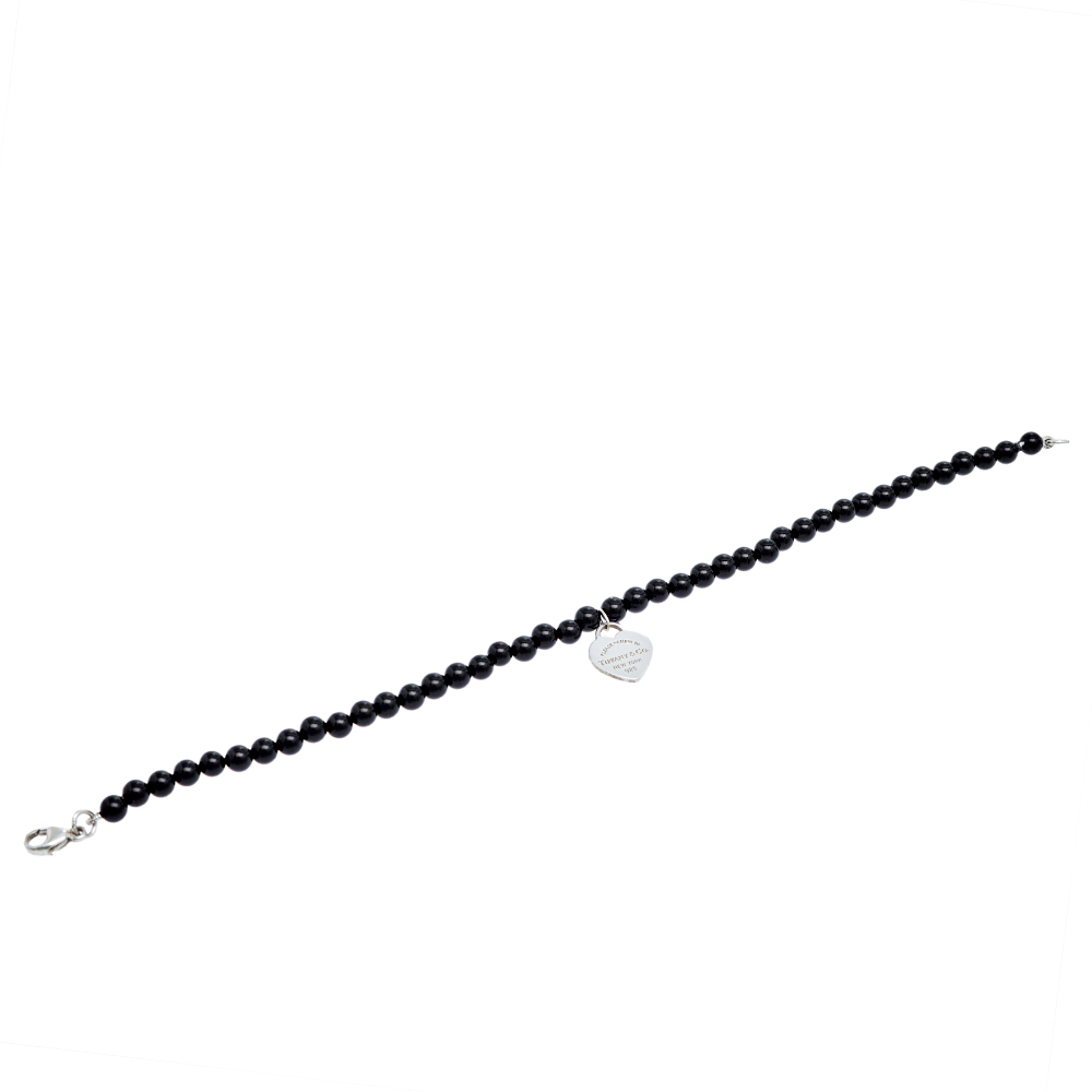 

Tiffany & Co. Return to Tiffany & Co. Onyx and Silver Bracelet