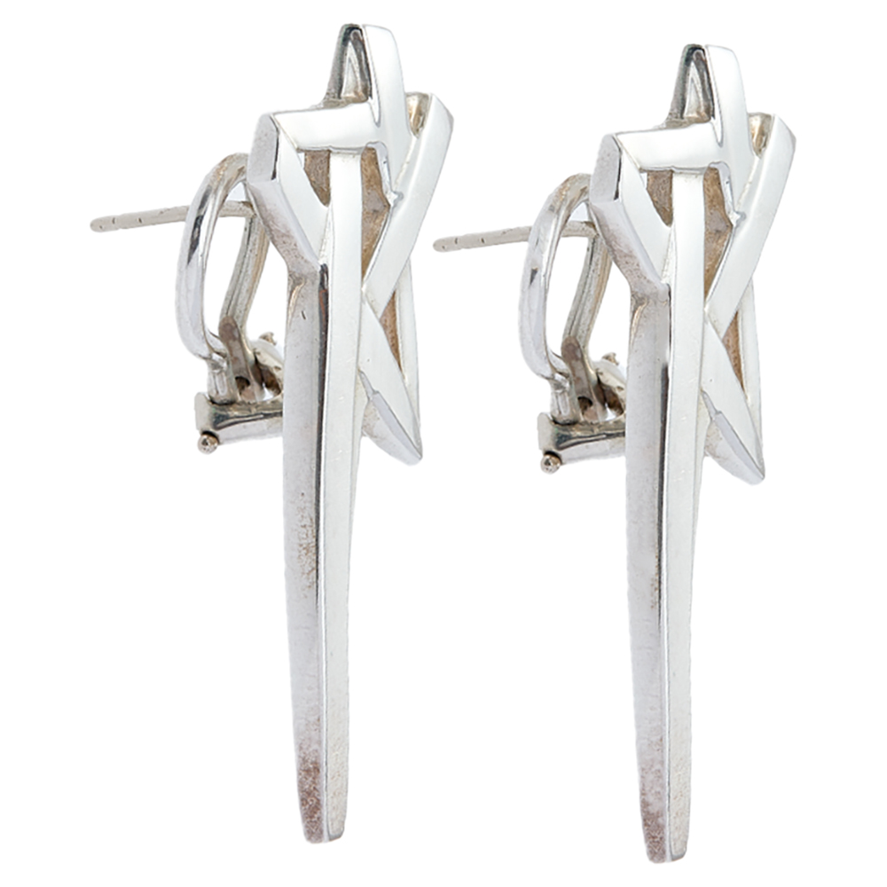 

Tiffany & Co. Paloma Picasso Shooting Star Sterling Silver Earrings