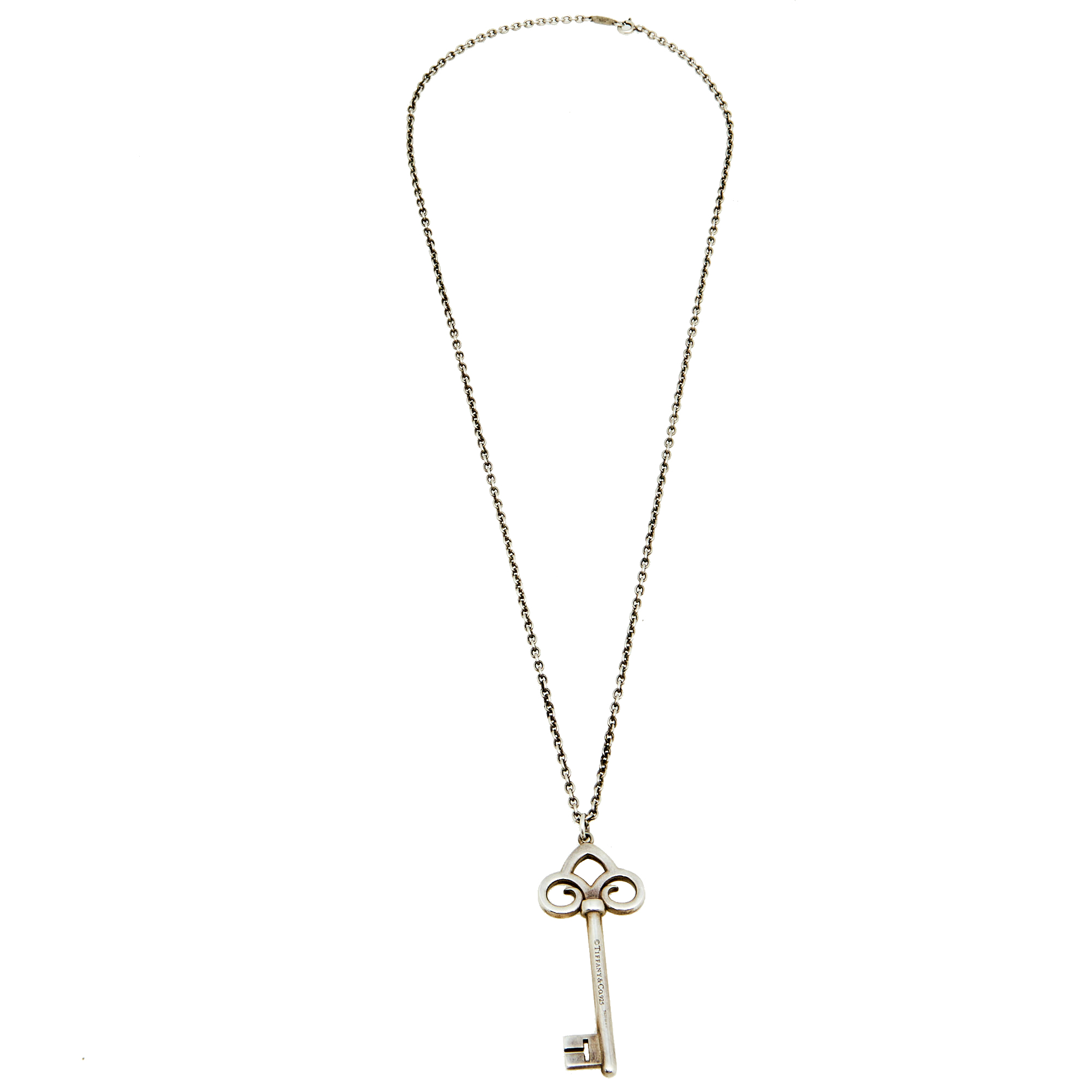 

Tiffany & Co. Tiffany Key Sterling Silver Pendant Necklace