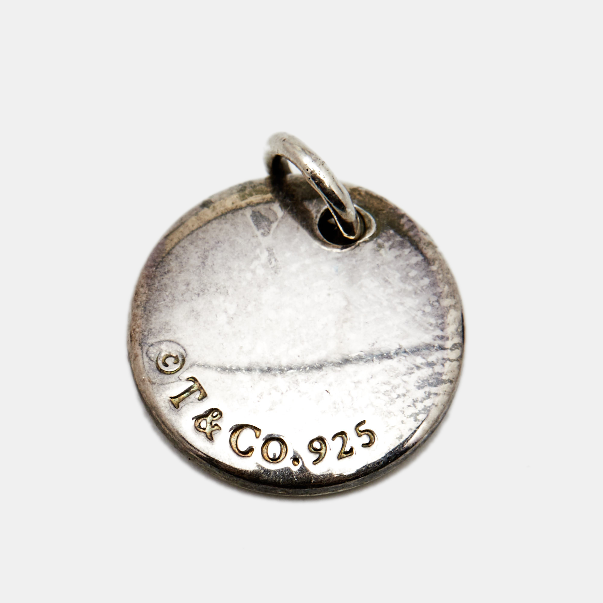 

Tiffany & Co. Tiffany Notes Alphabetical Letter O Sterling Silver Charm Pendant