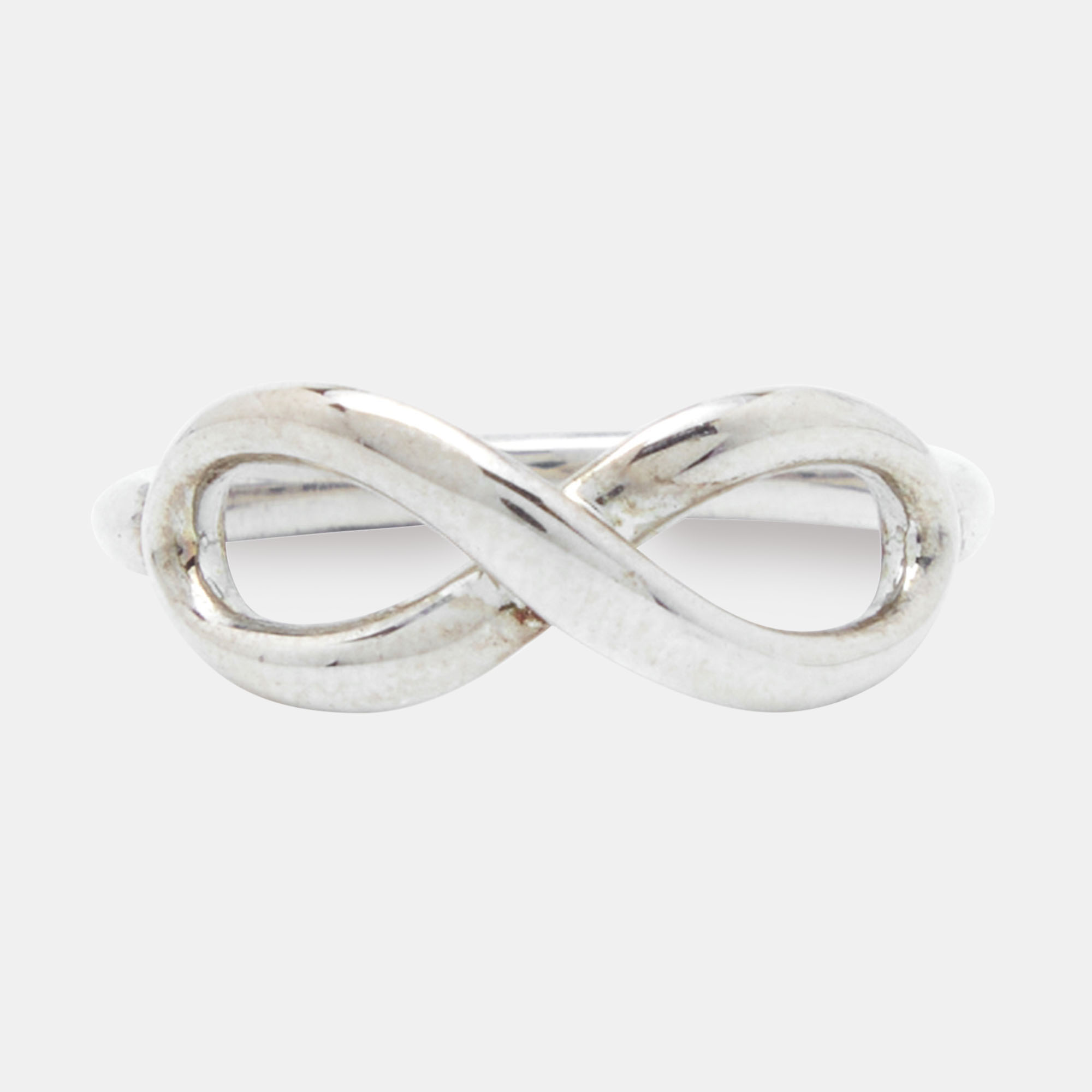 

Tiffany & Co. Sterling Silver Infinity Ring Size EU 53