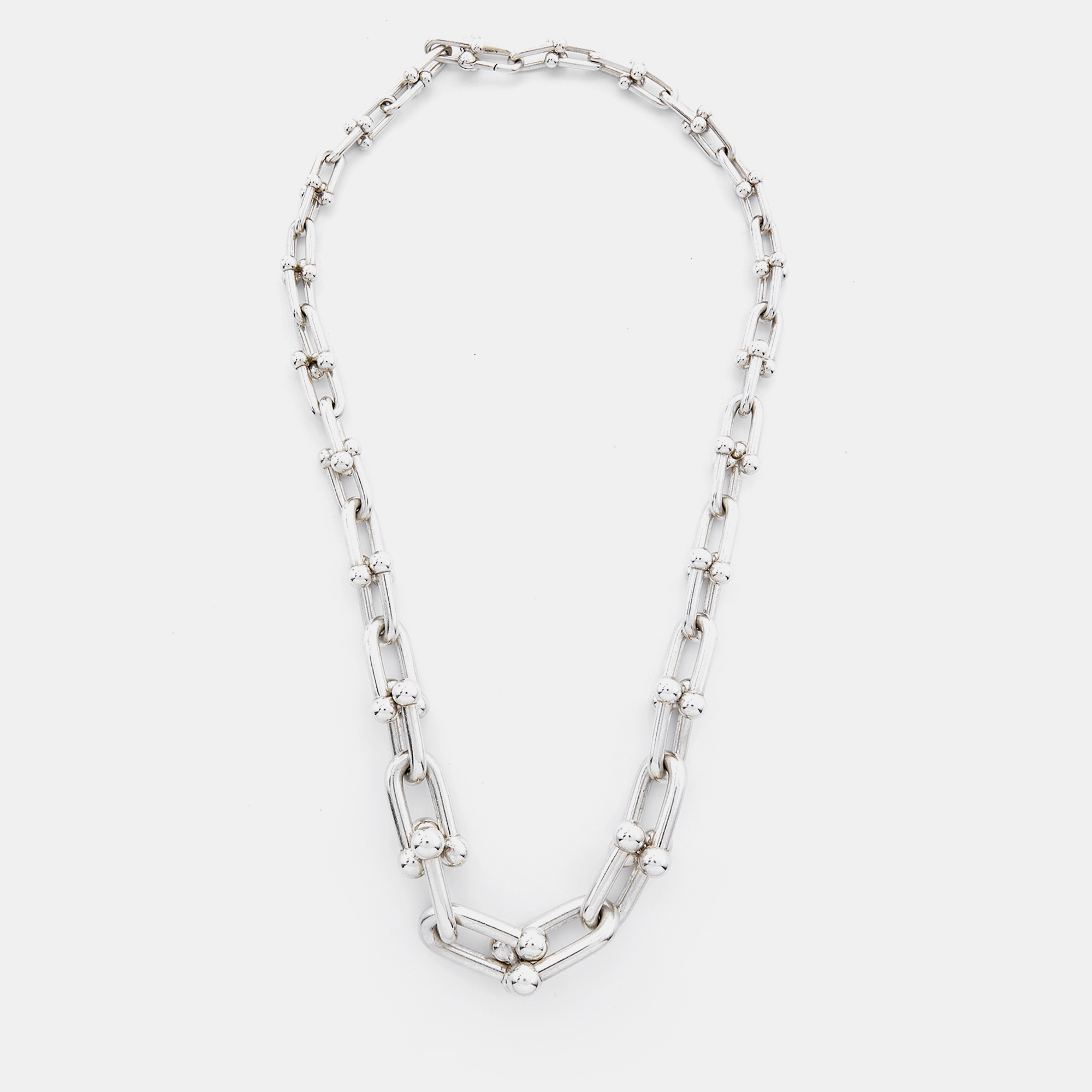 

Tiffany & Co. HardWear Sterling Silver Graduated Link Necklace