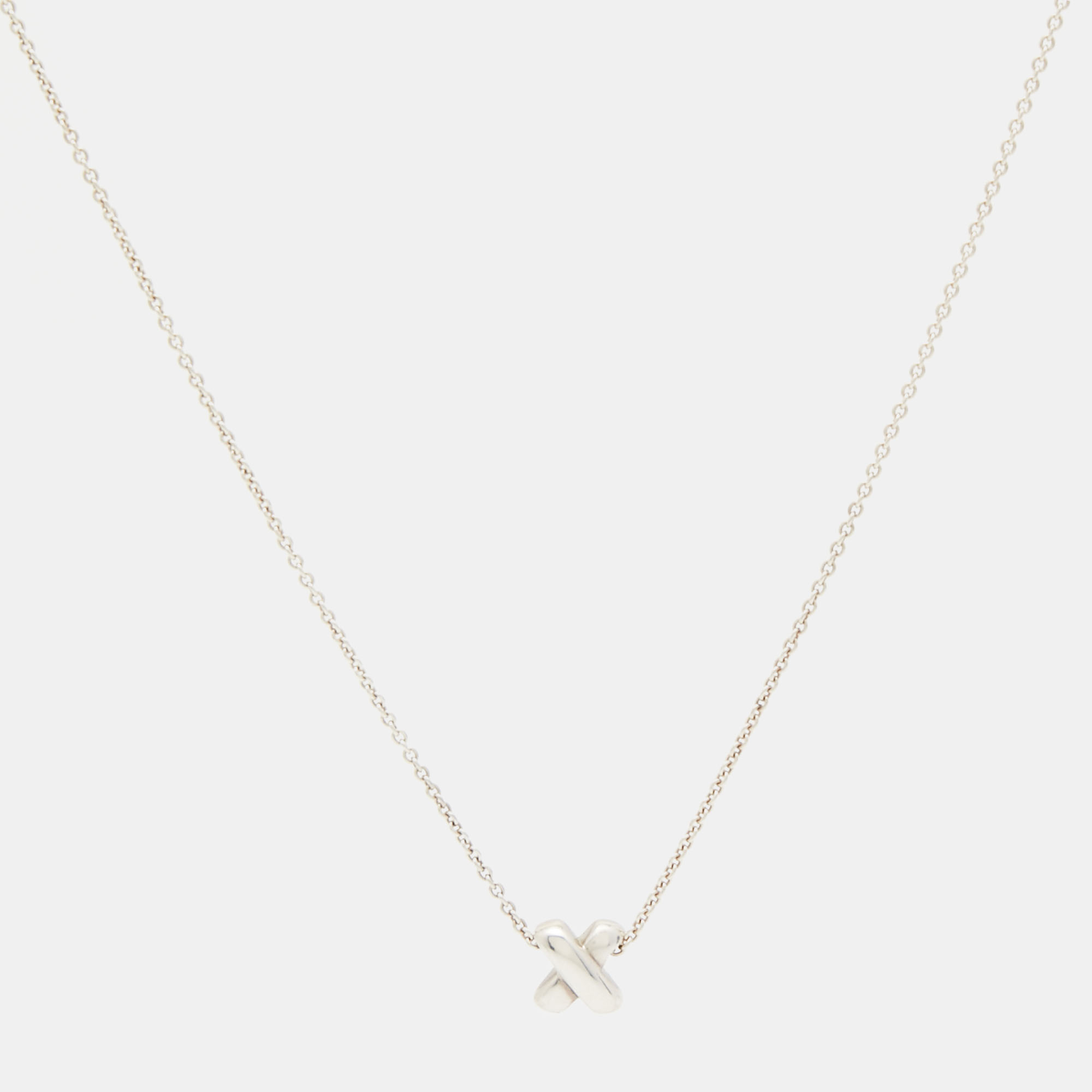 

Tiffany & Co. X Sterling Silver Pendant Necklace