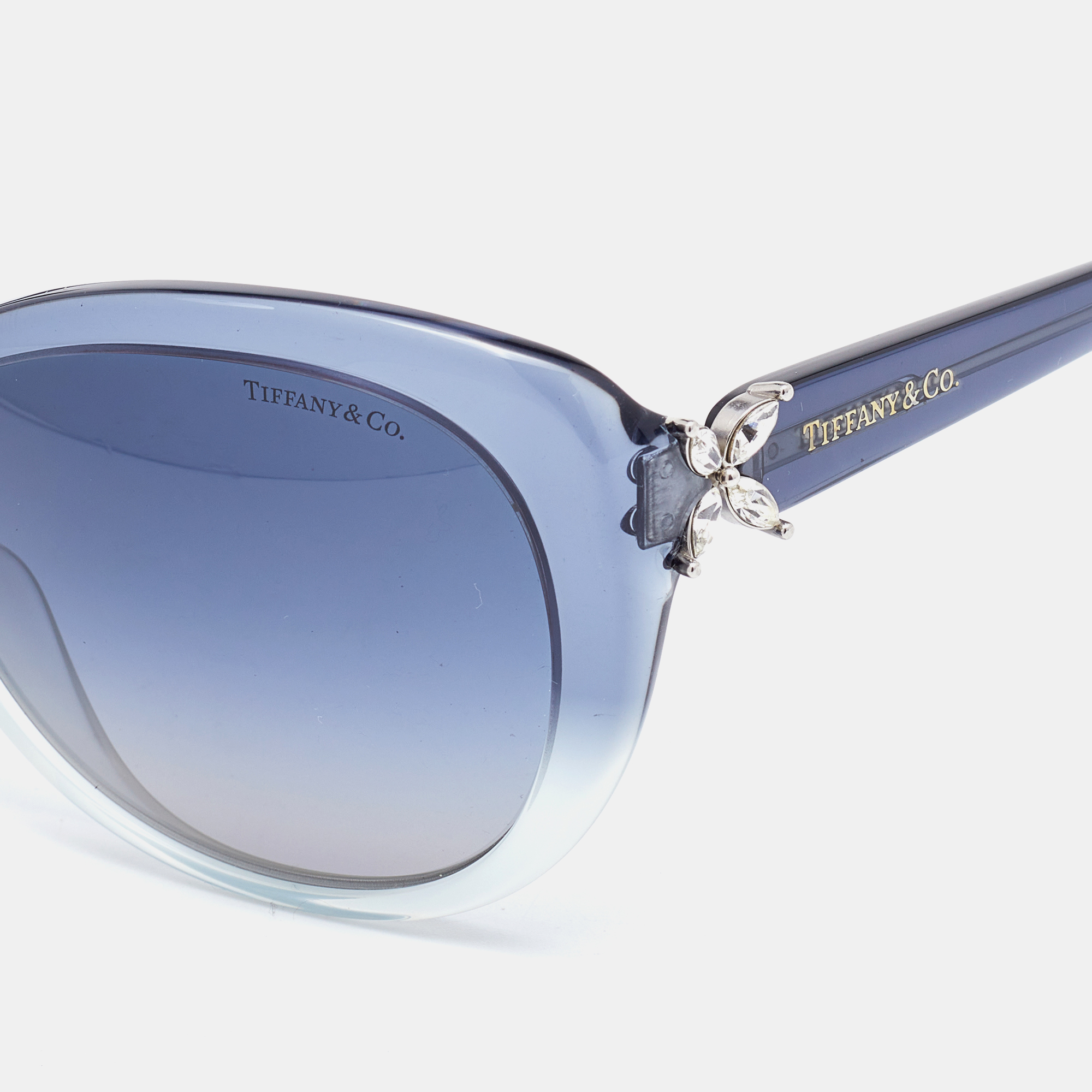 

Tiffany & Co. Bicolor Ombre/ Blue Gradient Cat-Eye Sunglasses