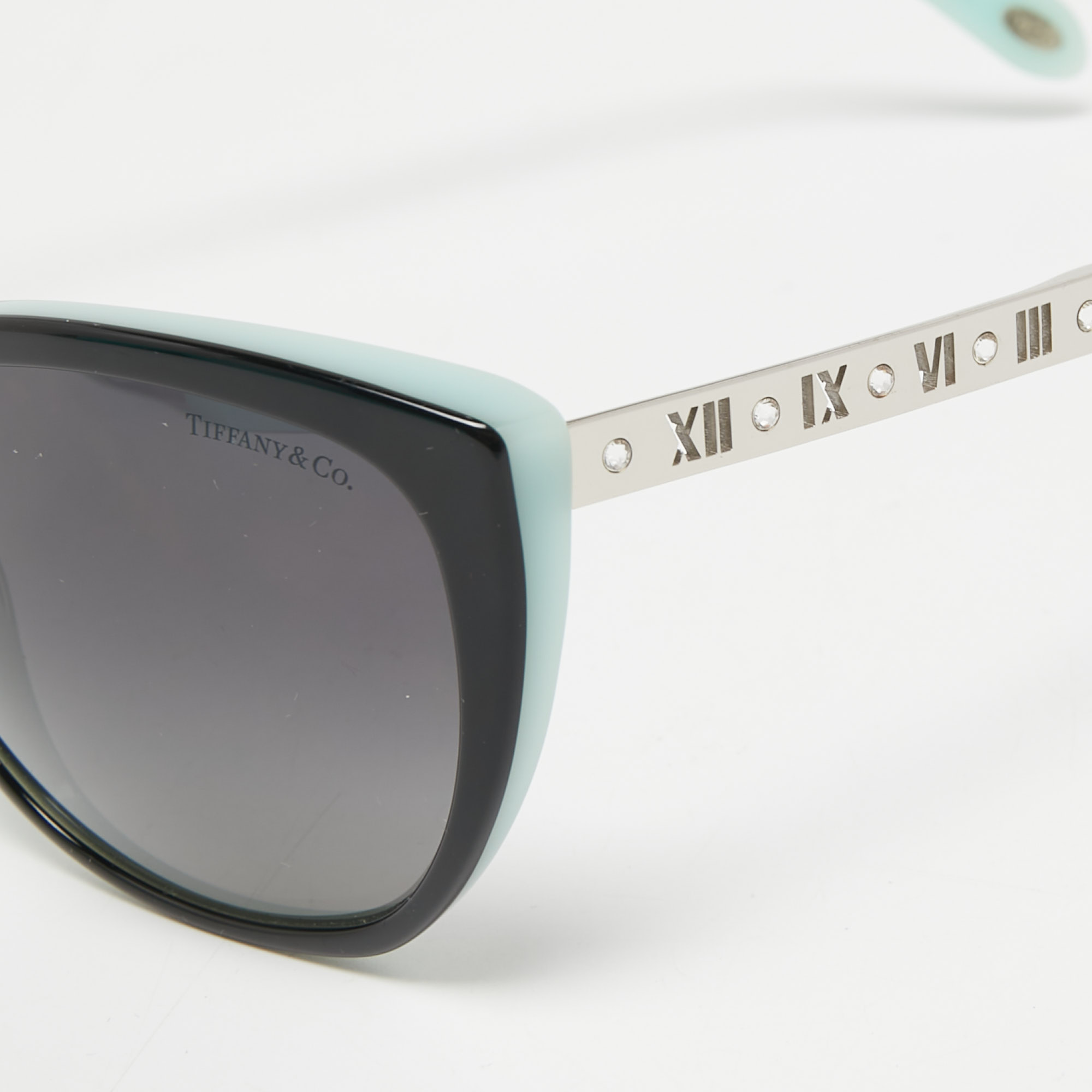 

Tiffany & Co. Black/Turquoise TF4094-B Polarized Cat Eye Sunglasses