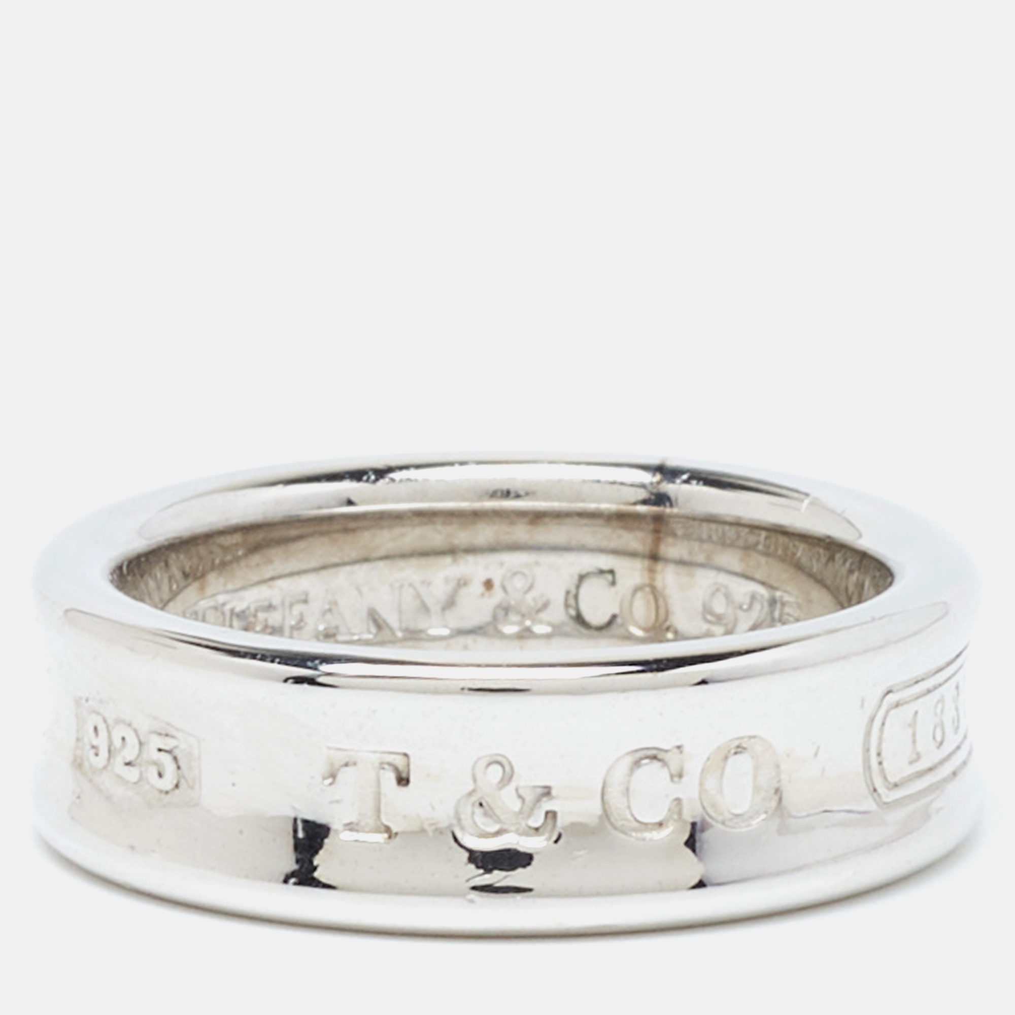 

Tiffany & Co. 1837 Silver Band Ring Size EU 58