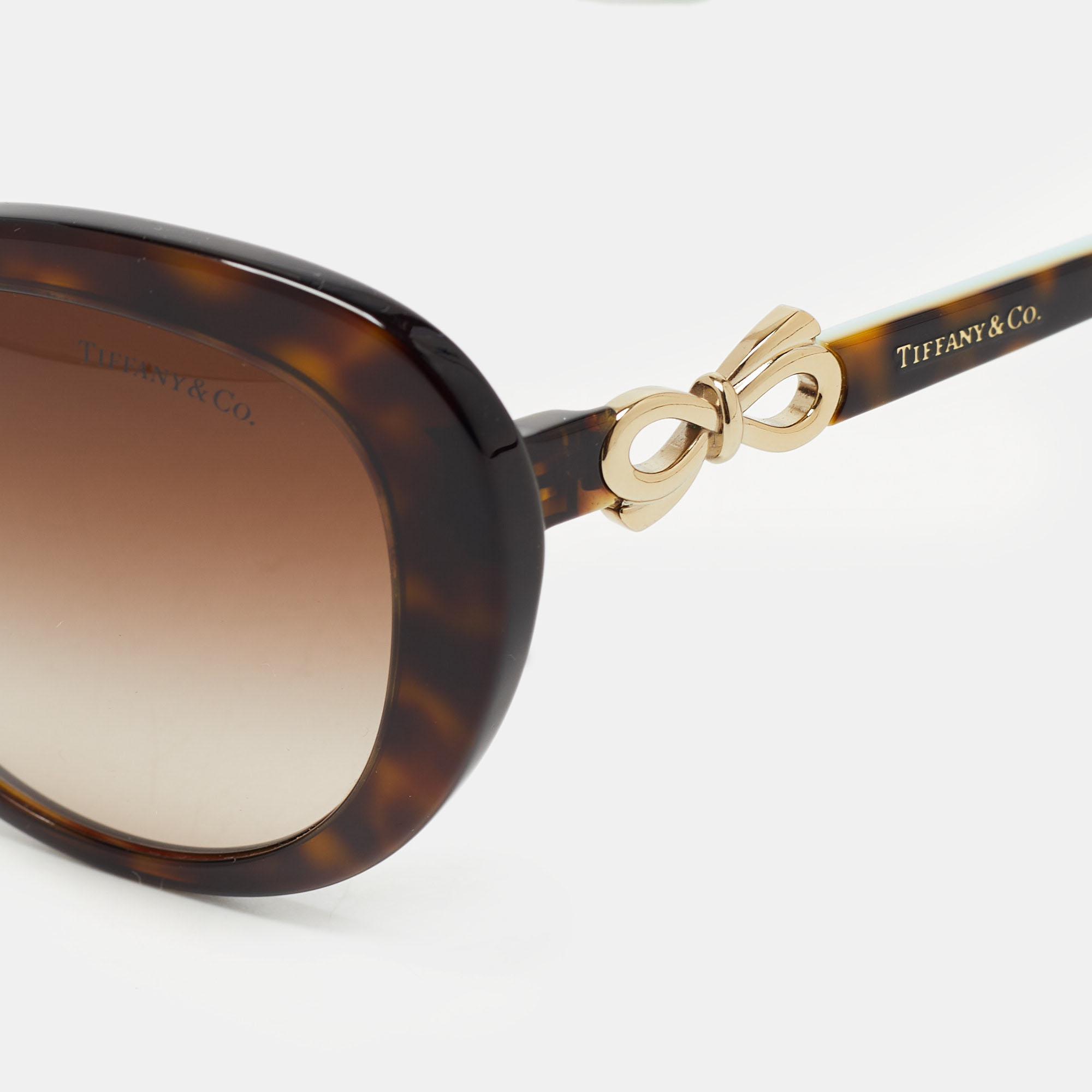 

Tiffany & Co. Brown Tortoise TF4059 Cat Eye Sunglasses
