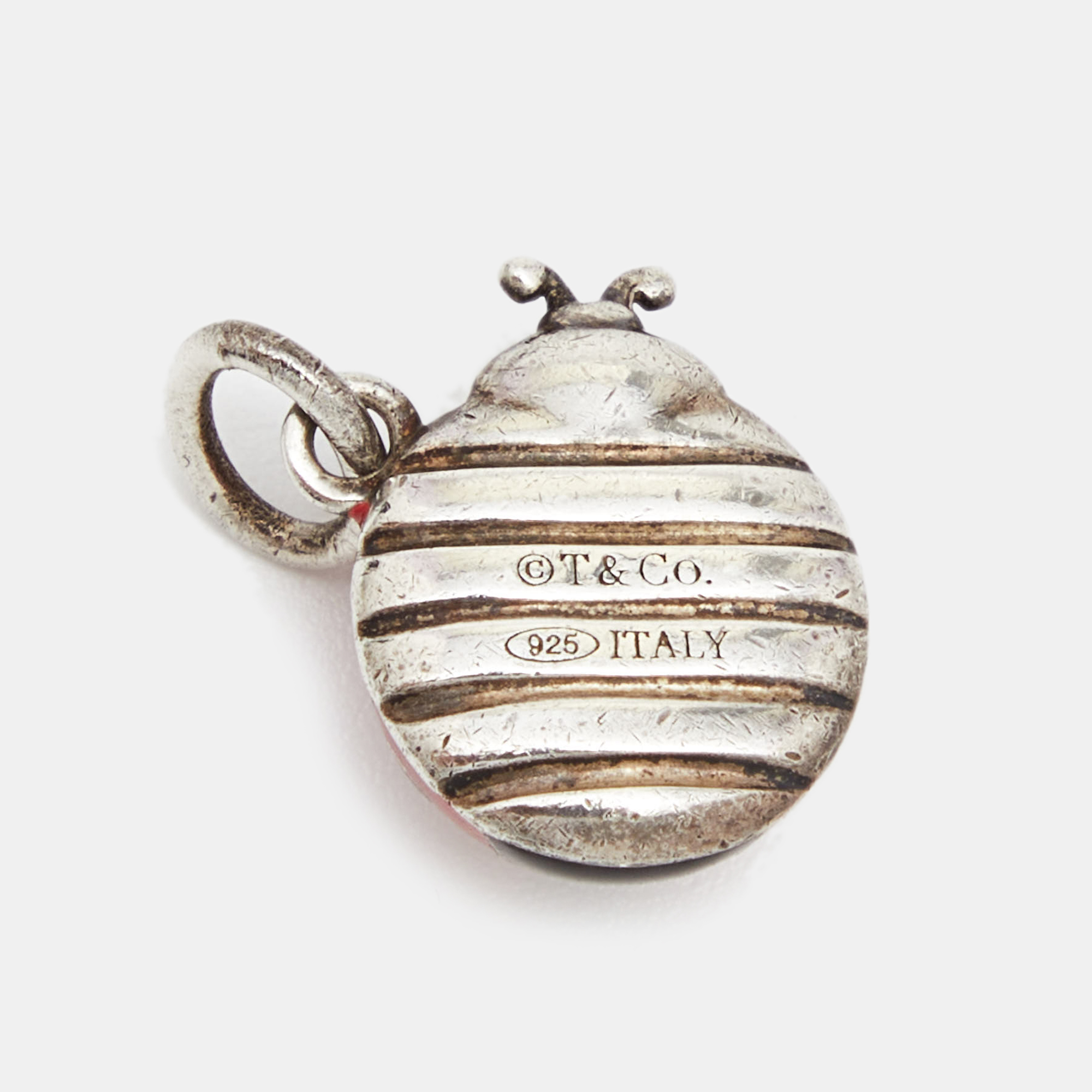 

Tiffany & Co. Ladybug Enamel Sterling Silver Pendant