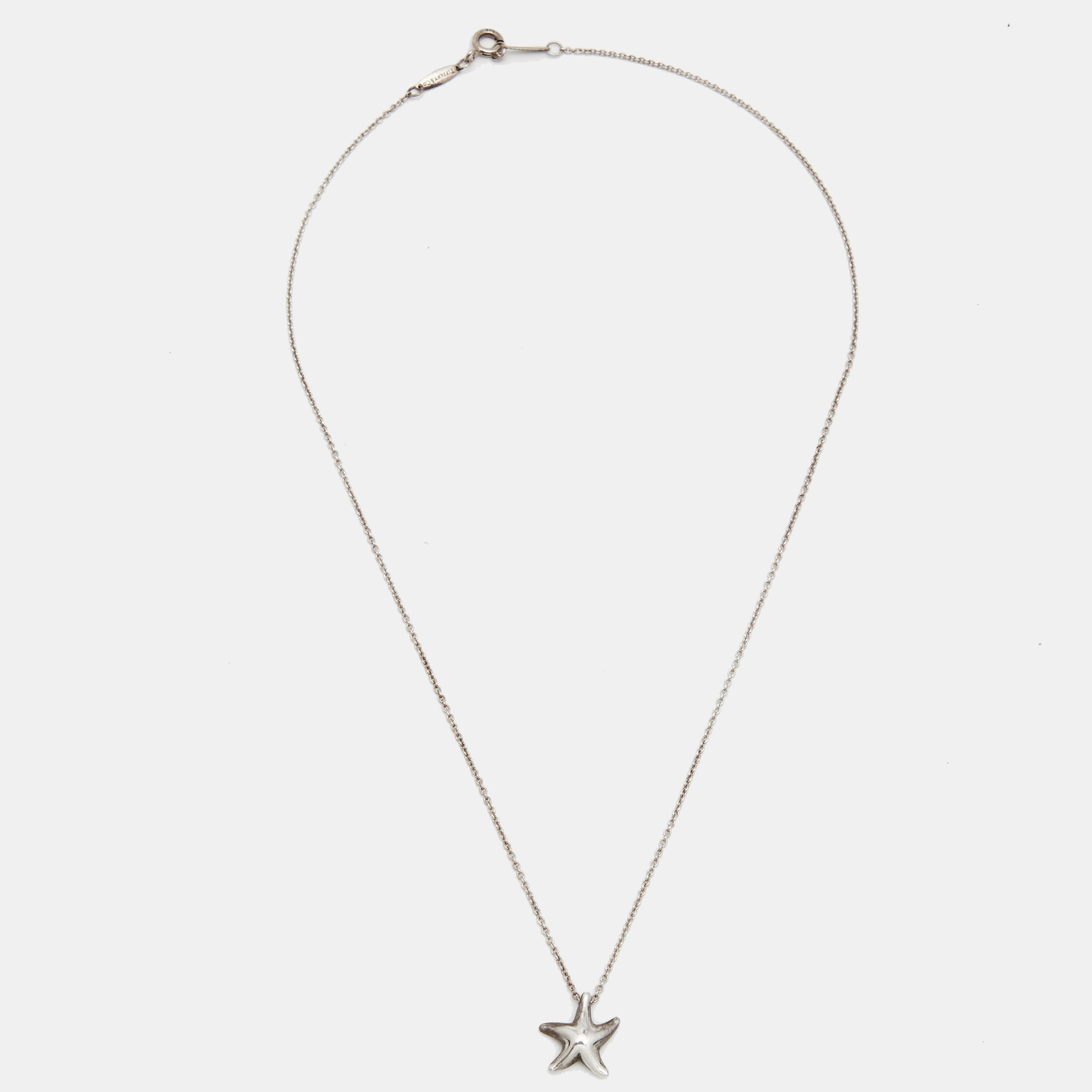 

Tiffany & Co. Elsa Peretti Starfish Sterling Silver Pendant Necklace