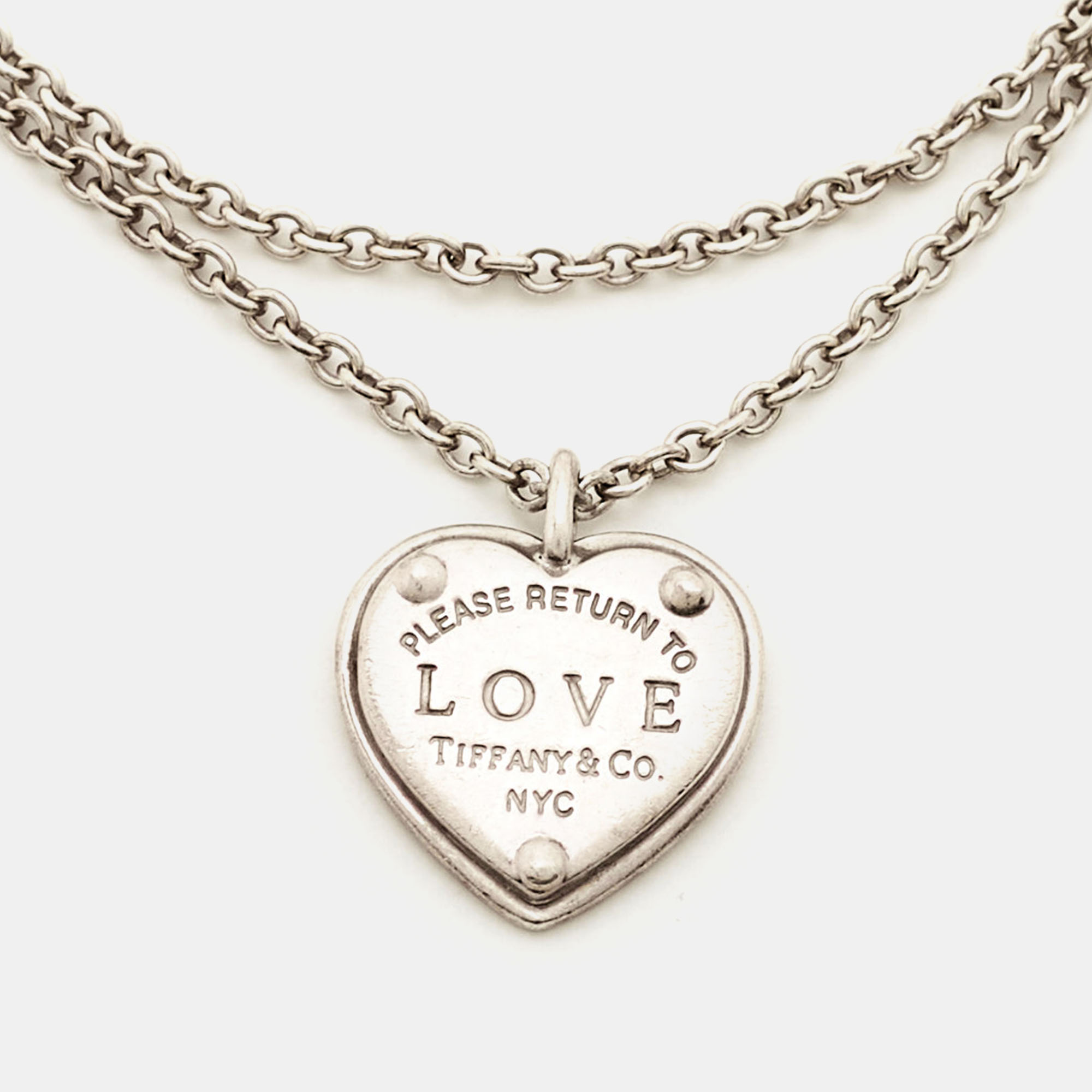 

Tiffany & Co. Return To Tiffany Love Heart Tag Key Sterling Silver Bracelet
