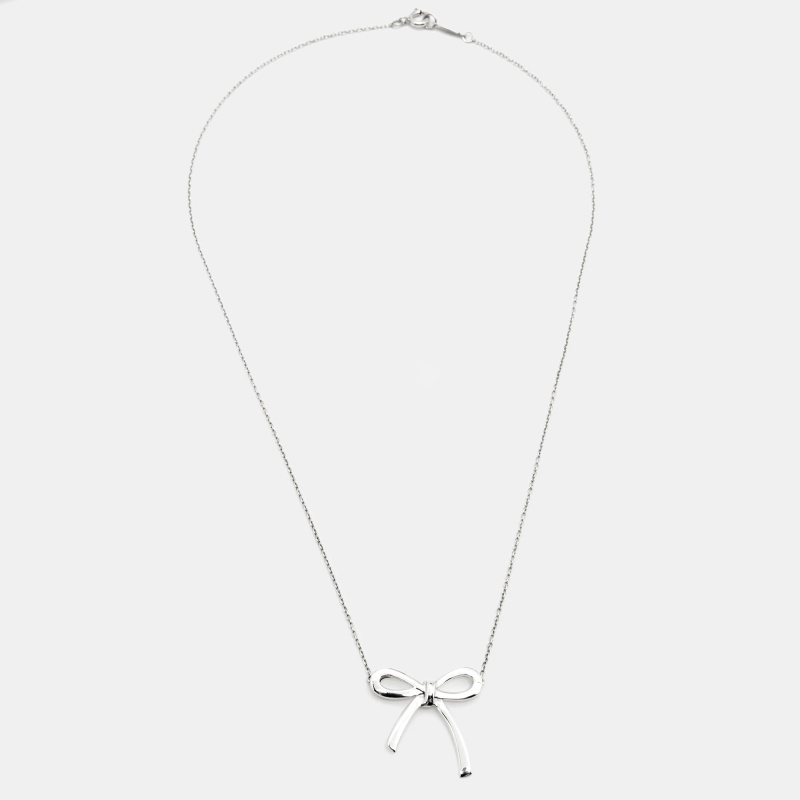 

Tiffany & Co. Bow Sterling Silver Necklace