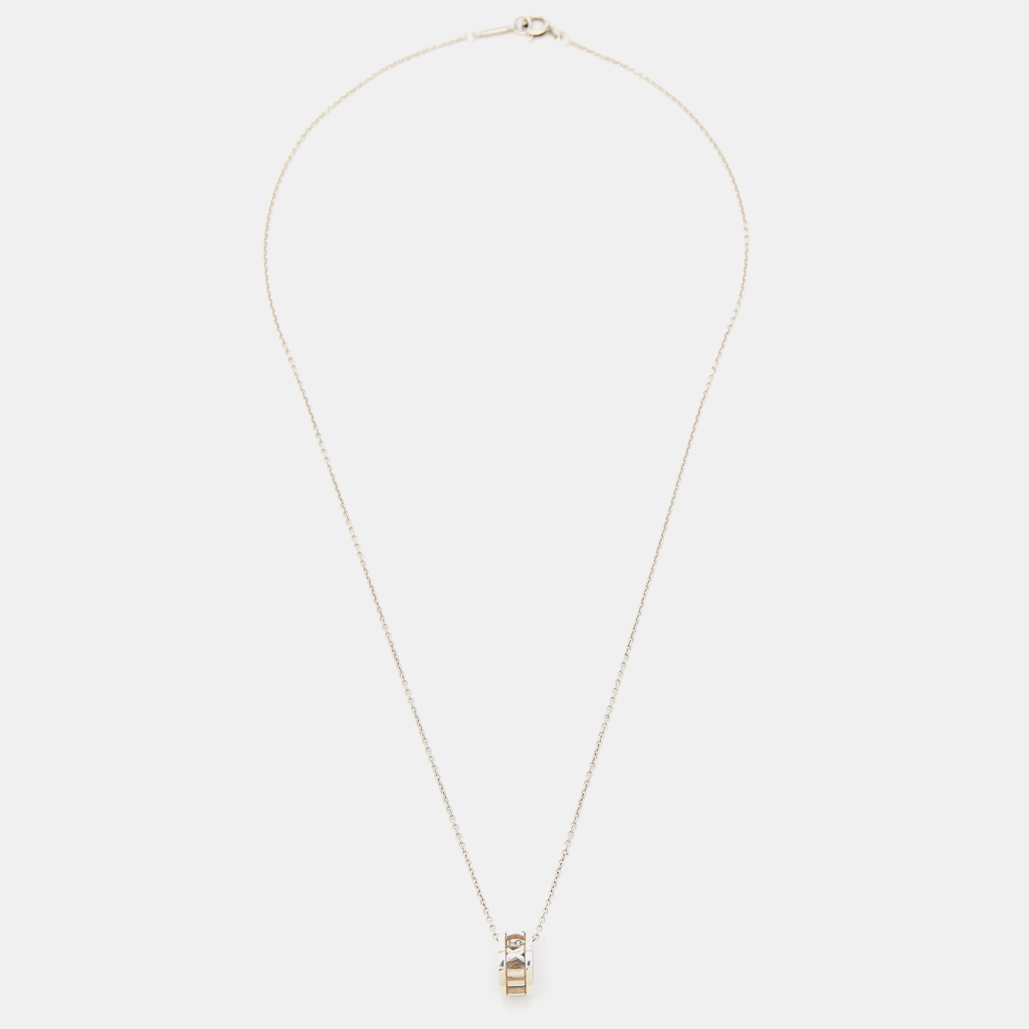 

Tiffany & Co. Atlas Sterling Silver Pendant Necklace