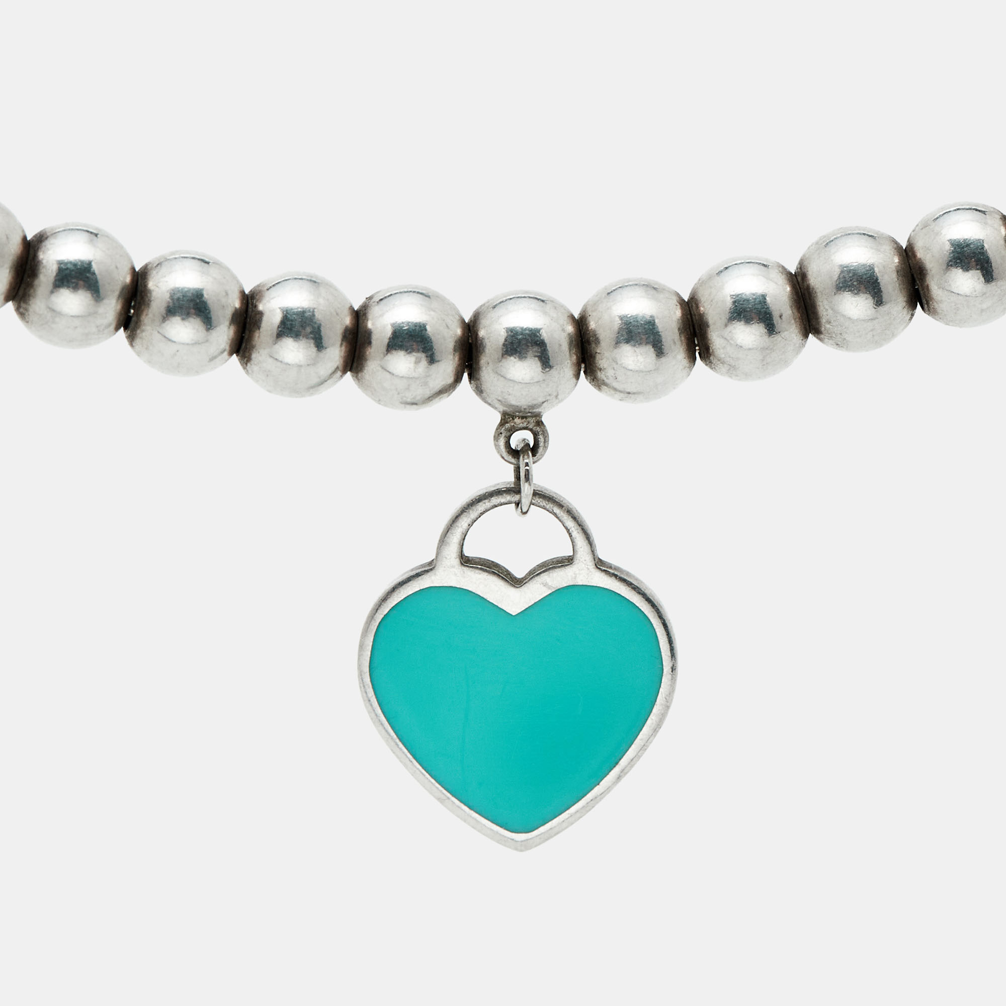 

Tiffany & Co. Return to Tiffany Enamel Sterling Silver Beads Bracelet