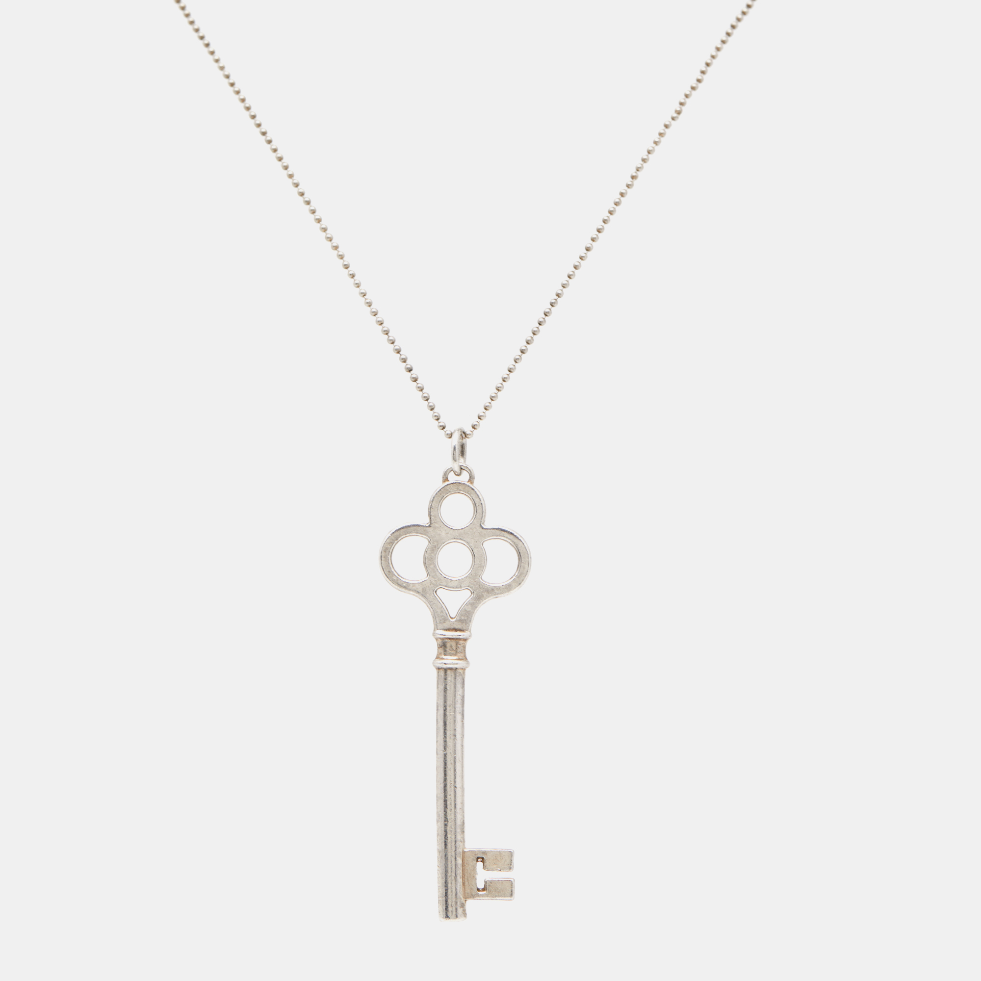 

Tiffany & Co. Crown Key Sterling Silver Pendant Necklace