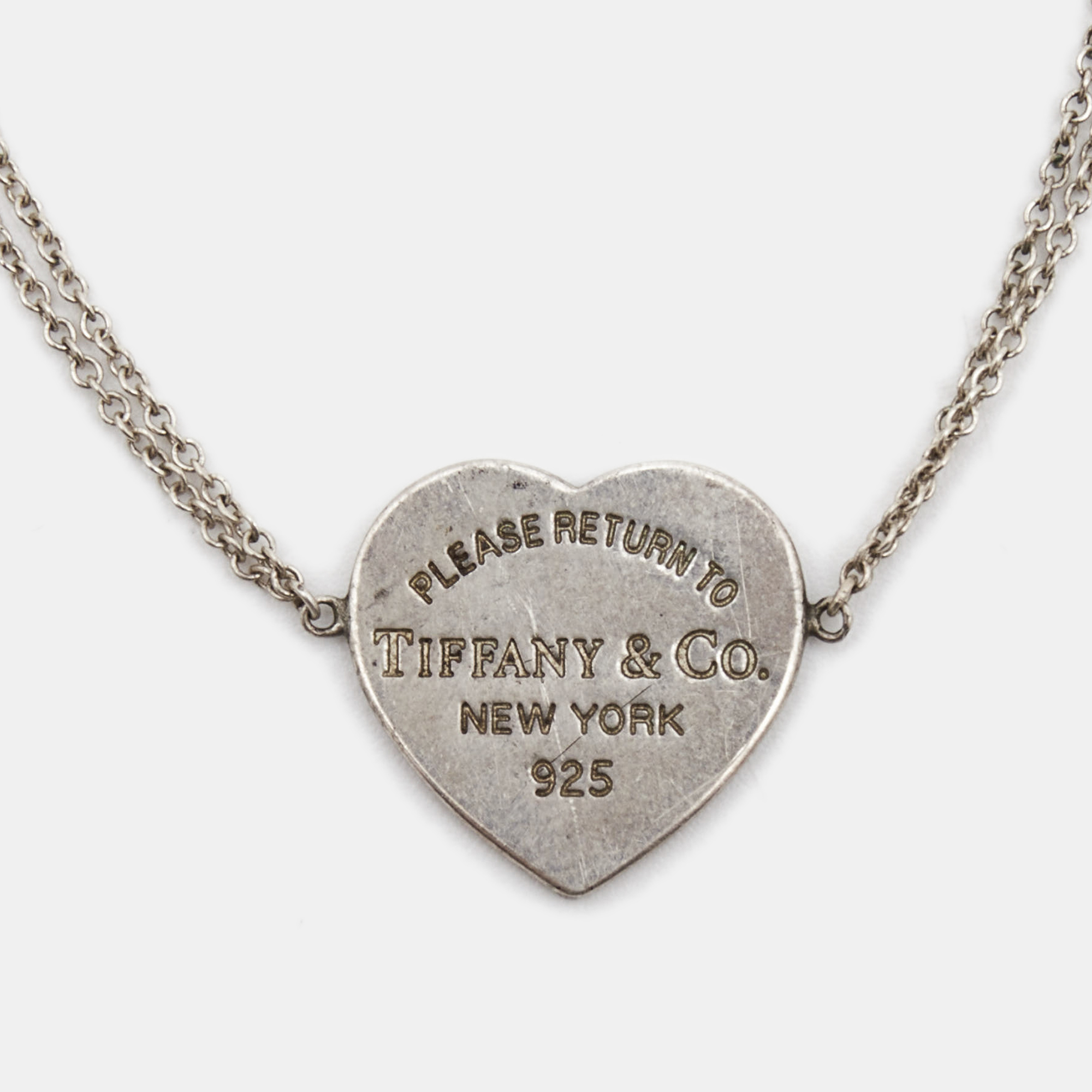 

Tiffany & Co. Return To Tiffany Heart Sterling Silver Chain Bracelet