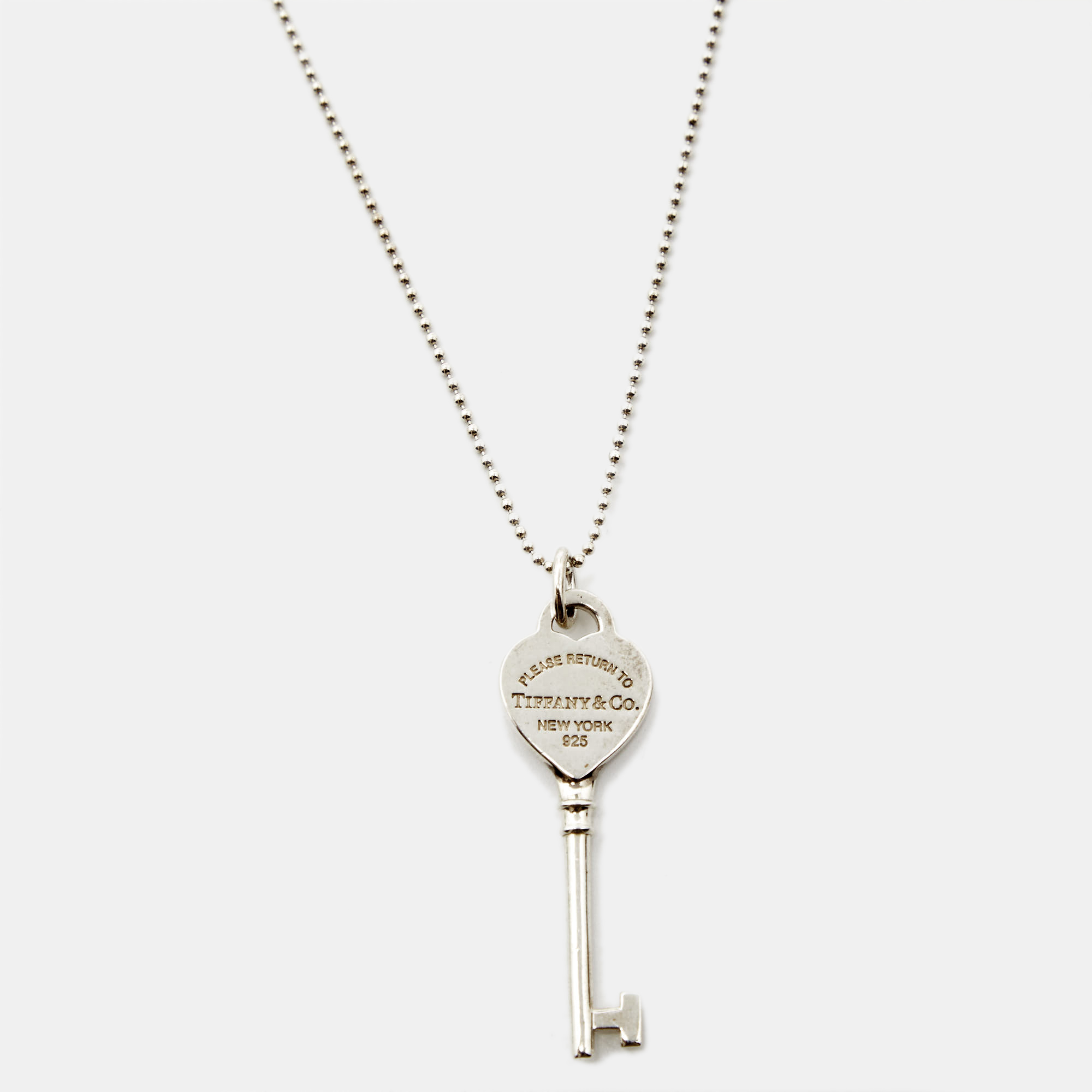 

Tiffany & Co. Return To Tiffany Key Sterling Silver Pendant Necklace