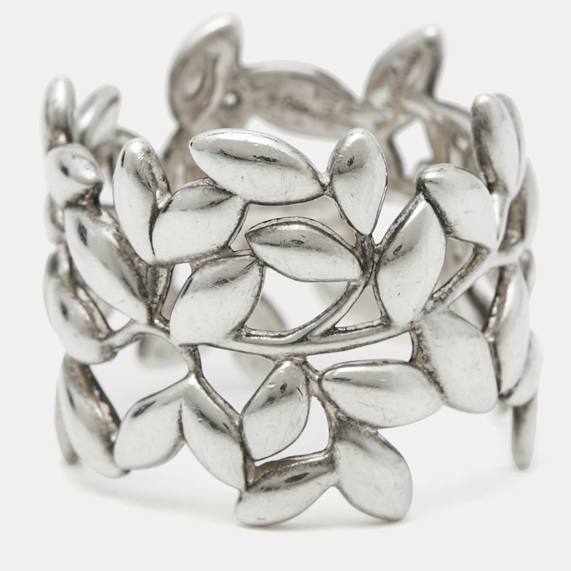

Tiffany & Co. Paloma Picasso Olive Leaf Sterling Silver Ring Size