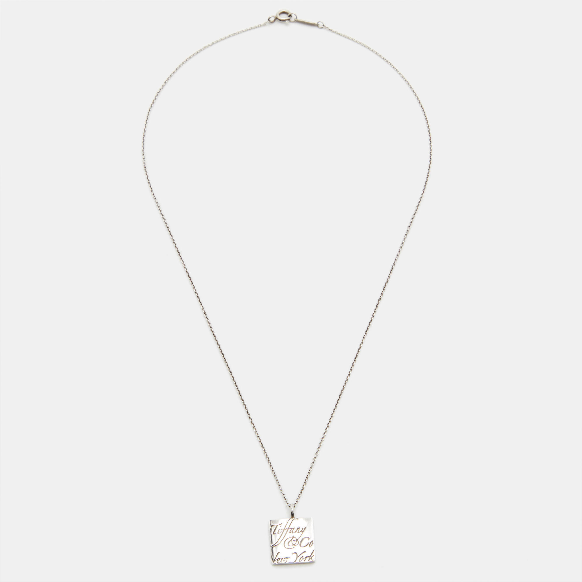 

Tiffany & Co. Tiffany Notes Sterling Silver Pendant Necklace