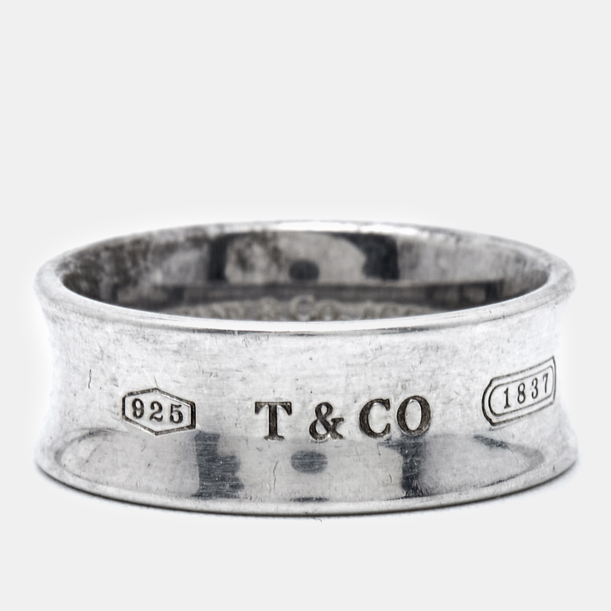 

Tiffany & Co. 1837 Sterling Silver Band Ring Size