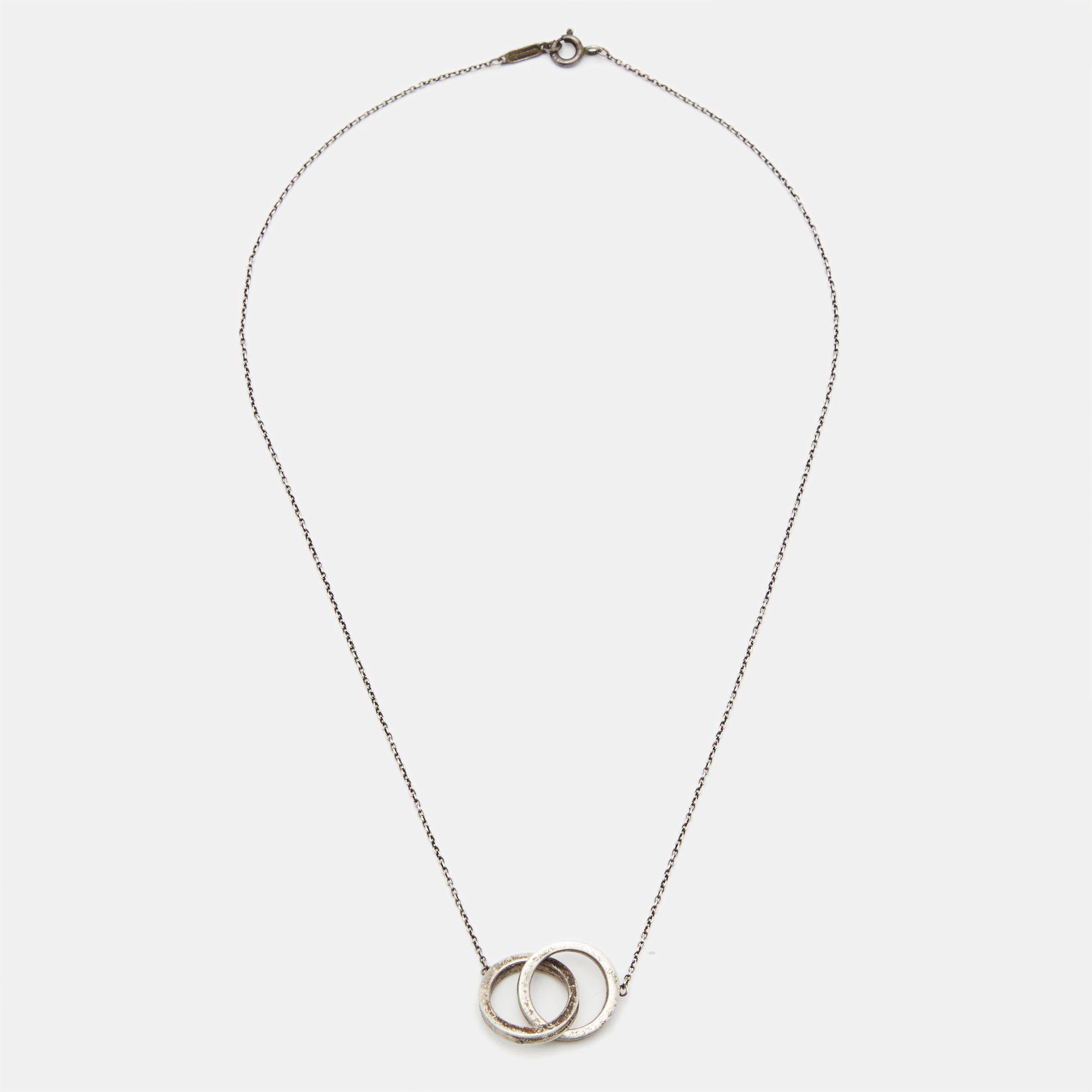 

Tiffany & Co. Tiffany 1837 Interlocking Circles Sterling Silver Necklace