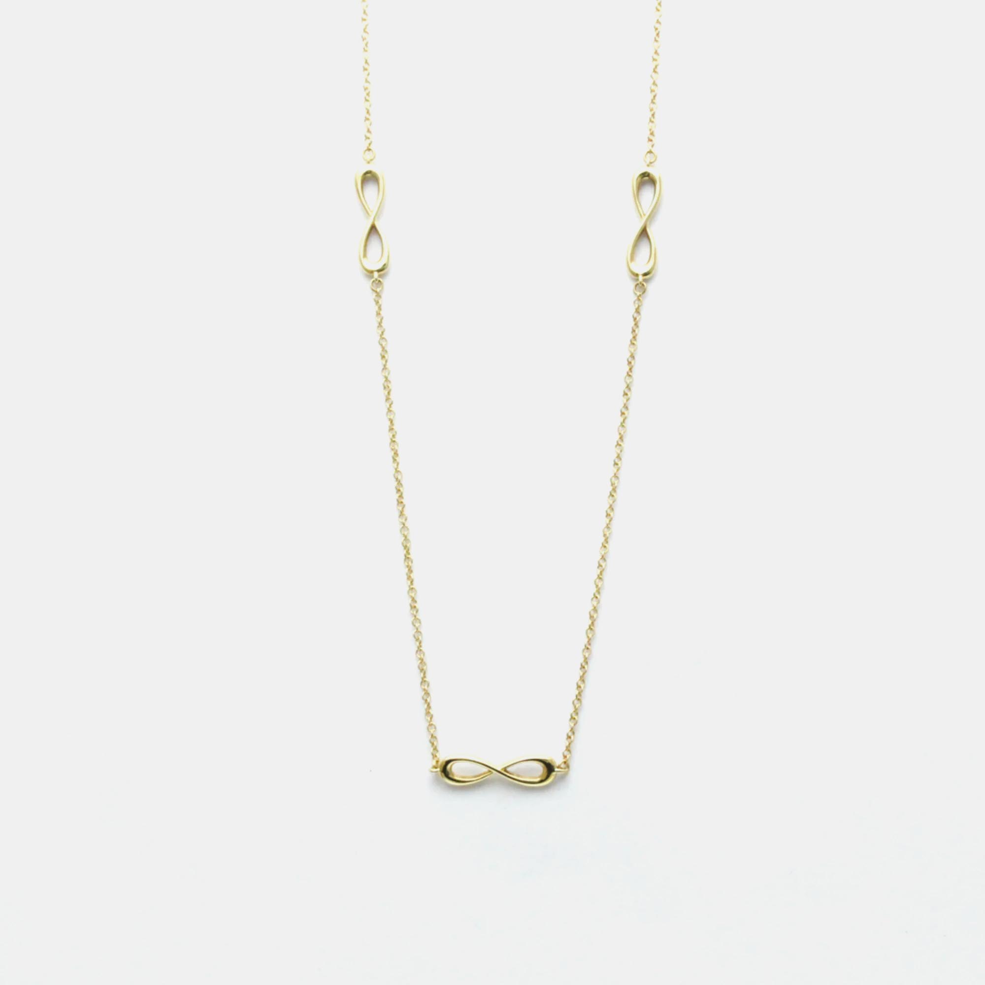

Tiffany & Co. 18K Yellow Gold Infinity Necklace