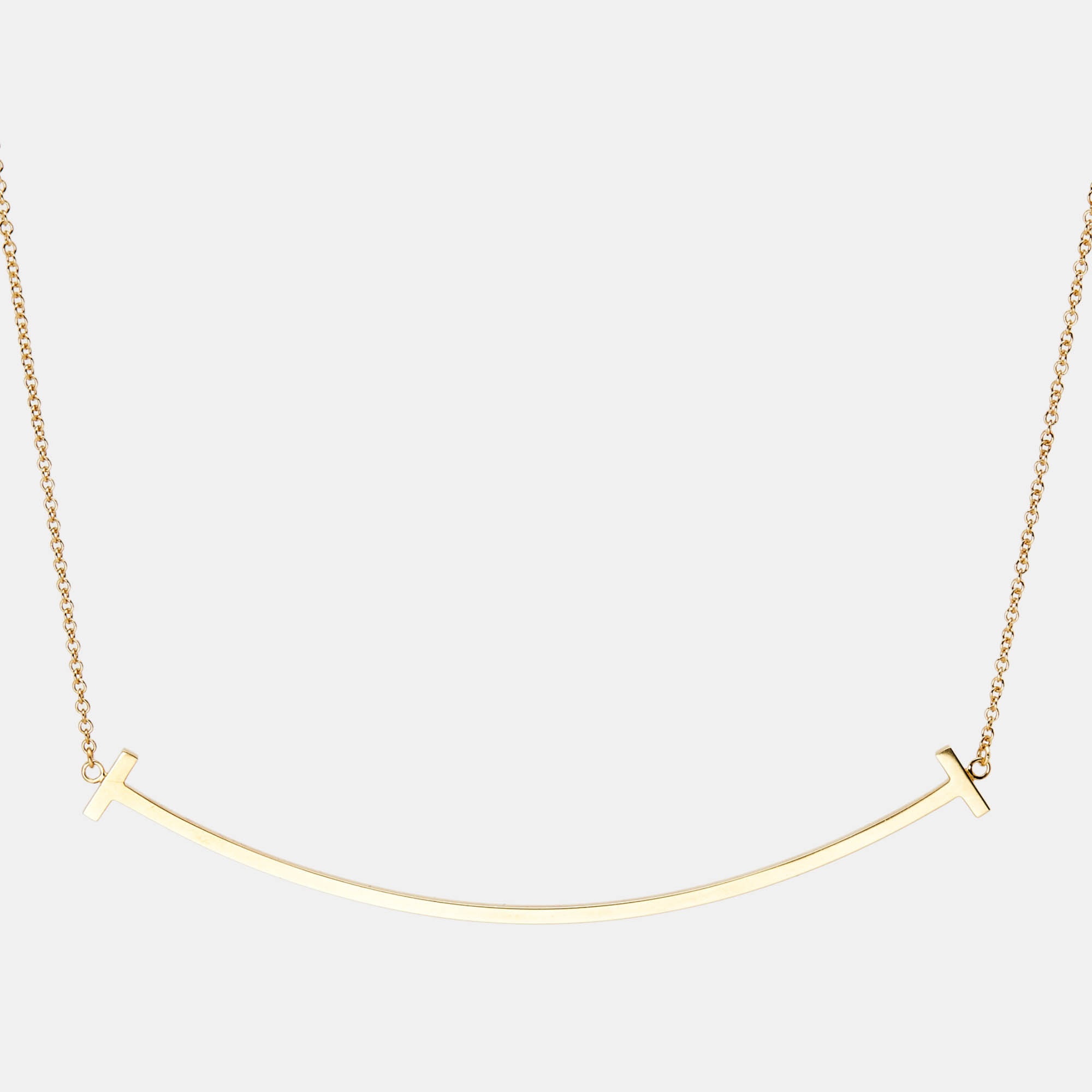 

Tiffany & Co. T Smile 18k Yellow Gold Extra Large Pendant Necklace