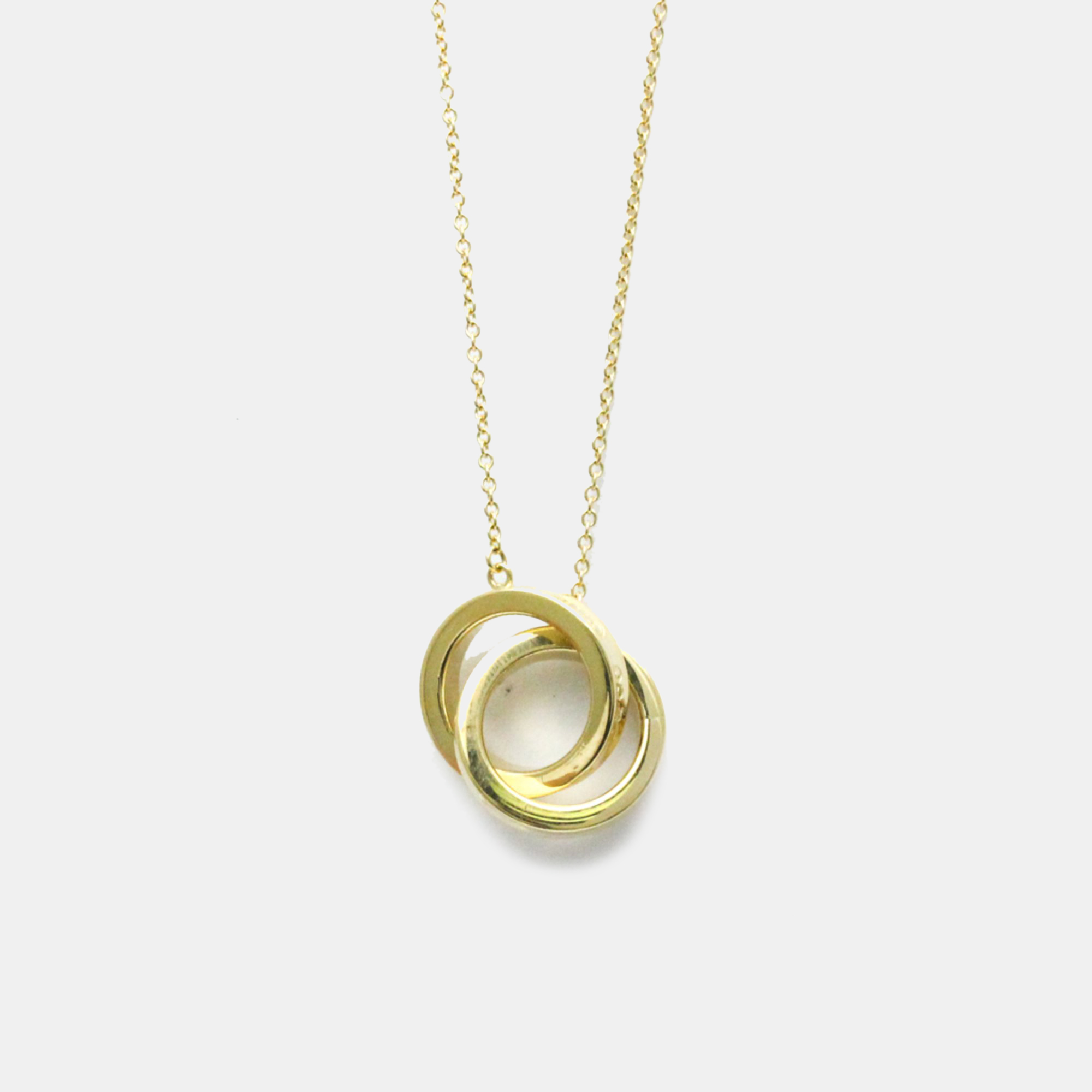 

Tiffany & Co. 18K Yellow Gold 1837 Interlocking Circles Pendant Necklace