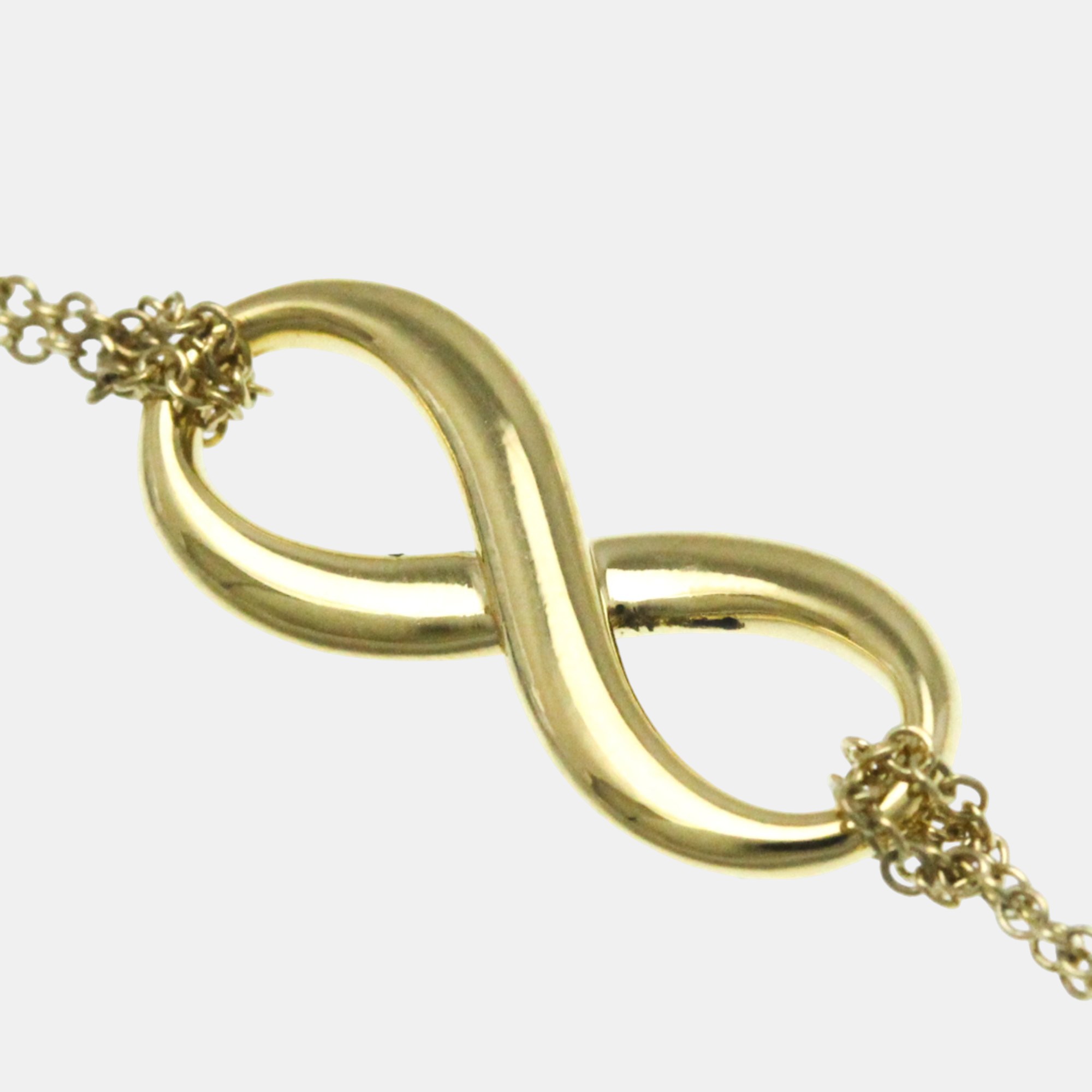 

Tiffany & Co. 18K Yellow Gold Infinity Chain Pendant Necklace