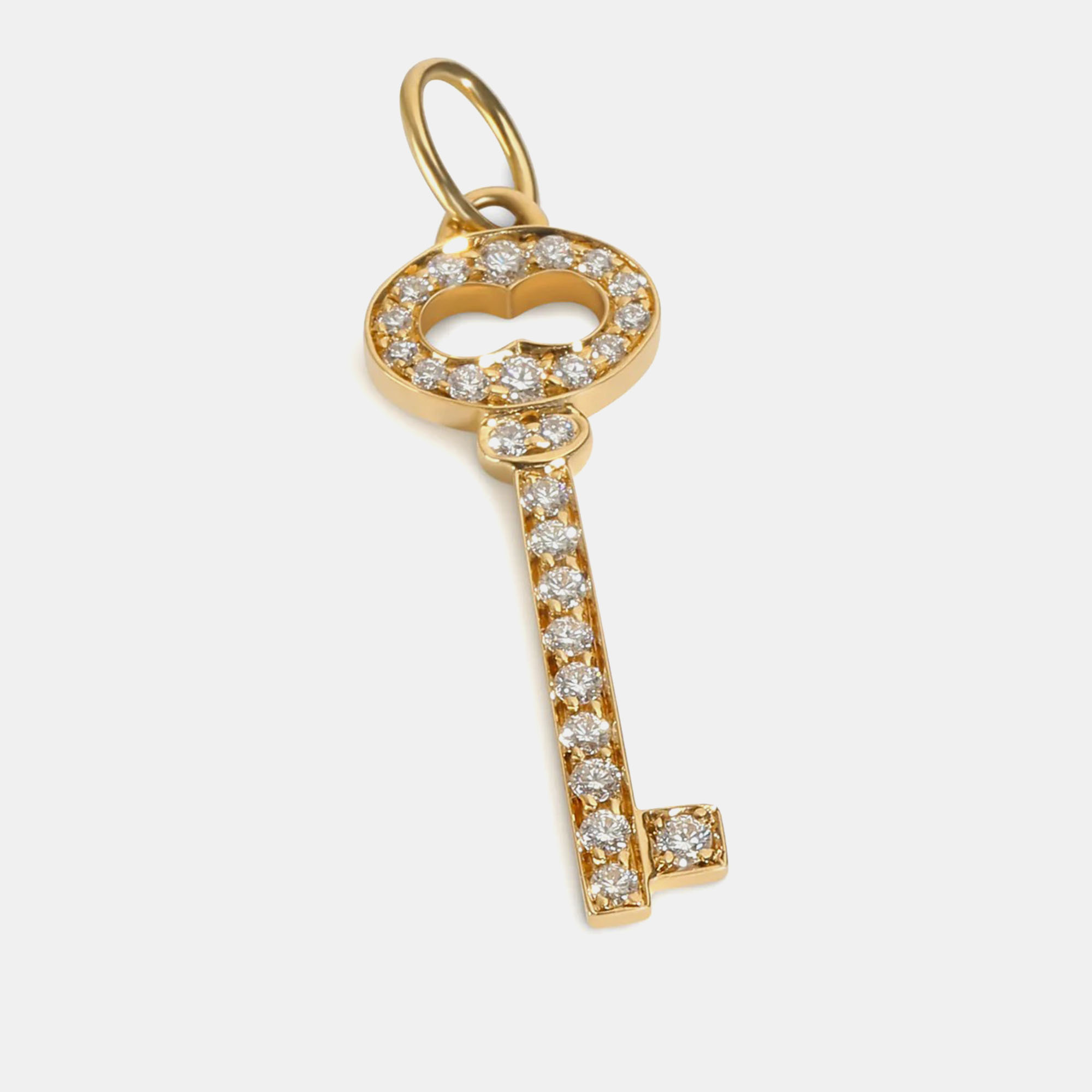 

Tiffany & Co. 18k Yellow Gold Key Fashion Pendant 0.14 CTW