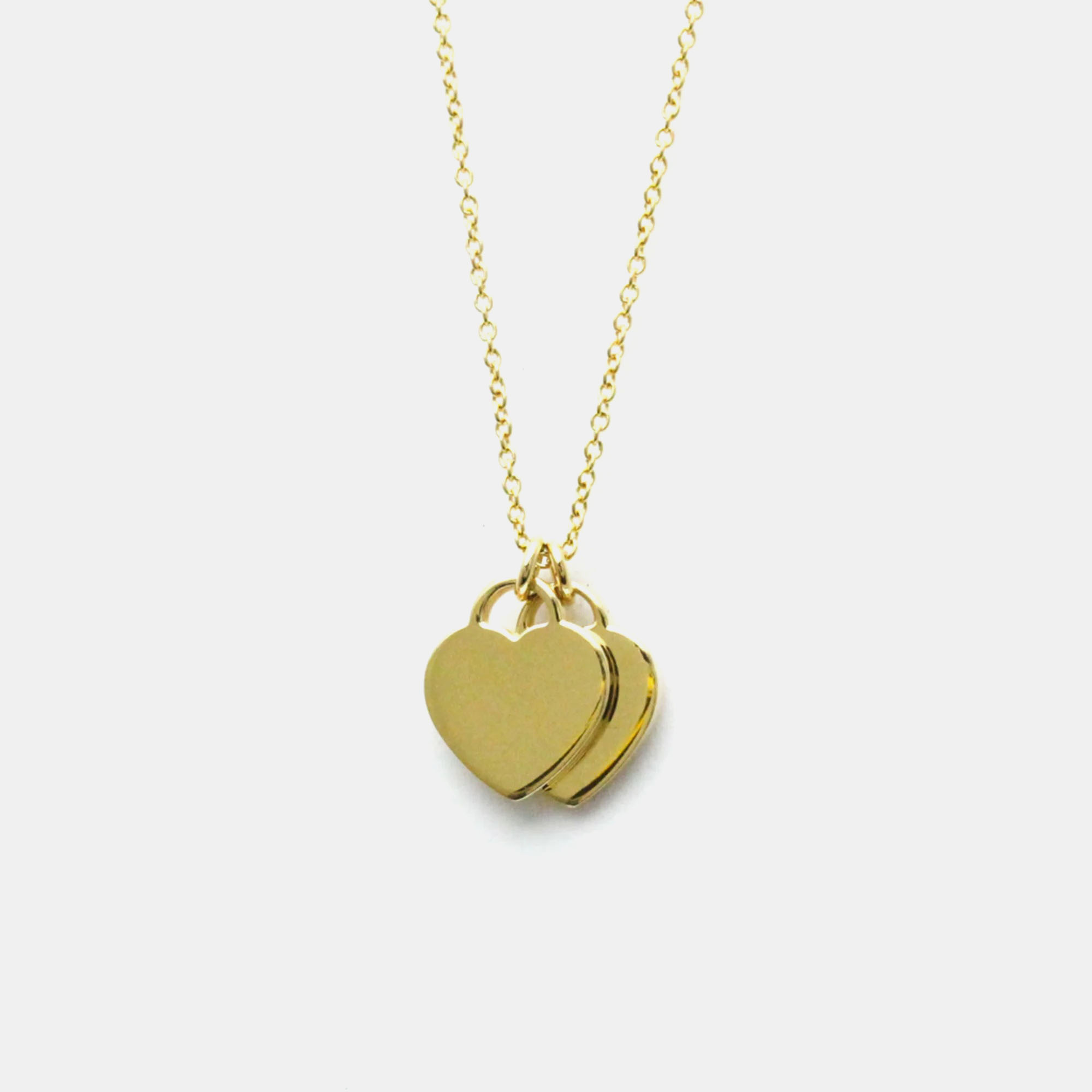 

Tiffany & Co. 18K Yellow Gold Return To Tiffany Love Heart Tag Pendant Necklace