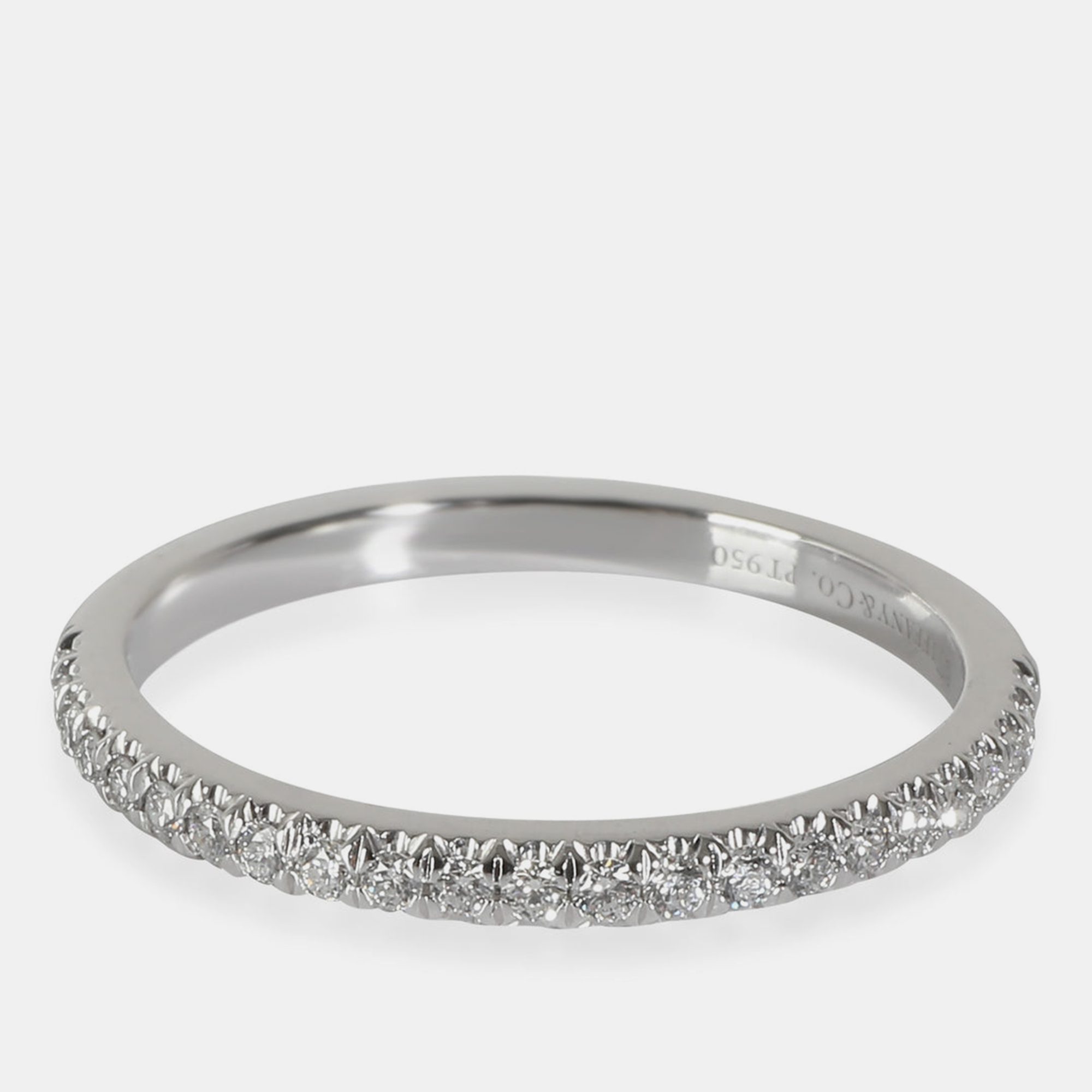 

Tiffany & Co. Platinum Soleste Half Eternity Band in 0.17 CTW